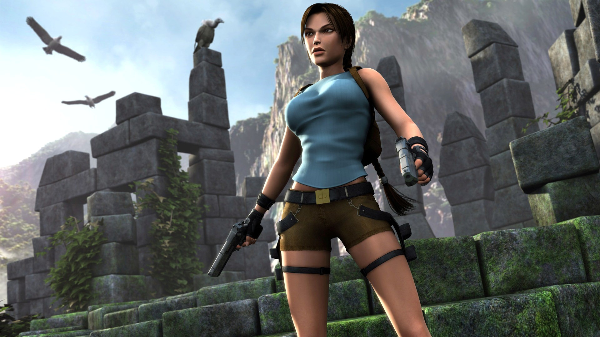 Wallpaper, Tomb Raider, Lara Croft, video games, Tomb Raider Anniversary 1920x1080