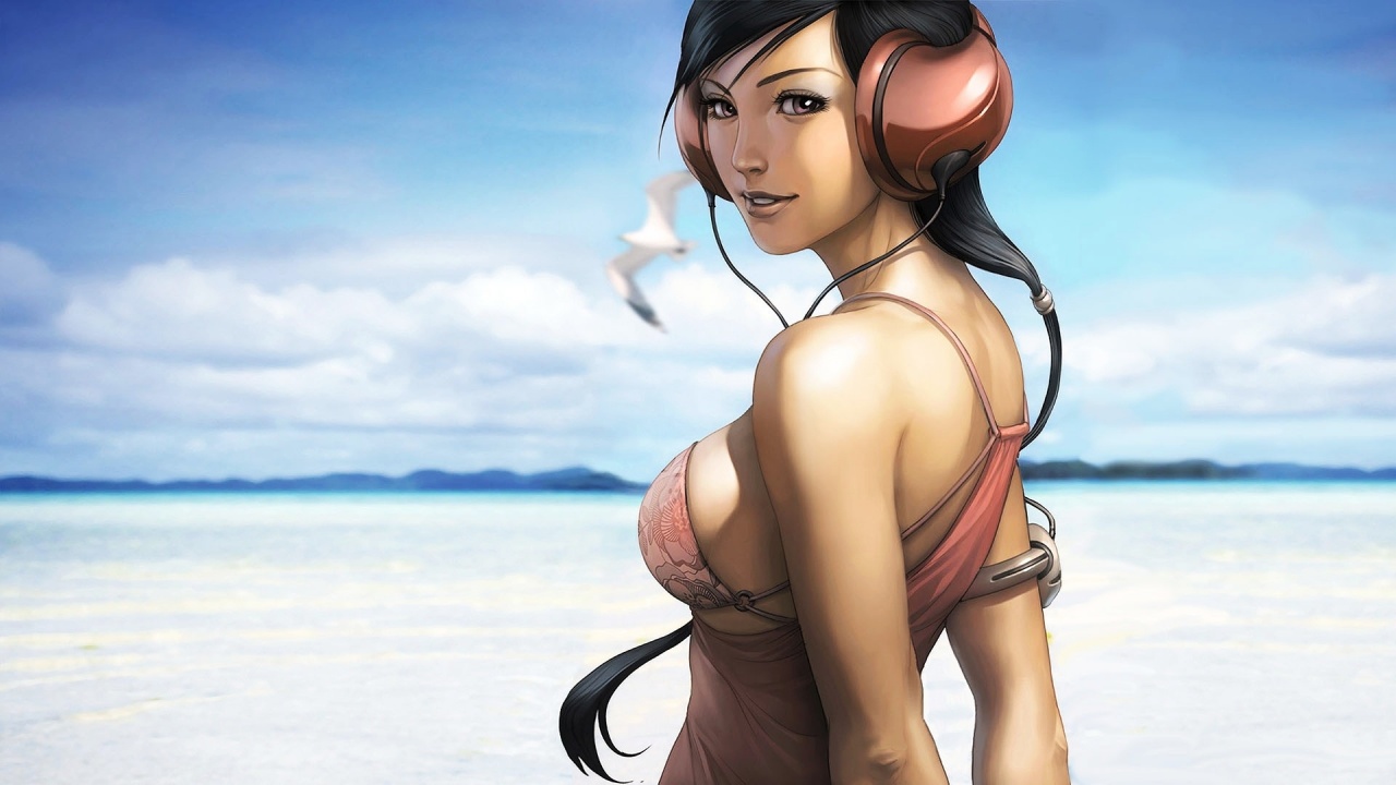 Music CG Girl Wallpaper in jpg format for free download