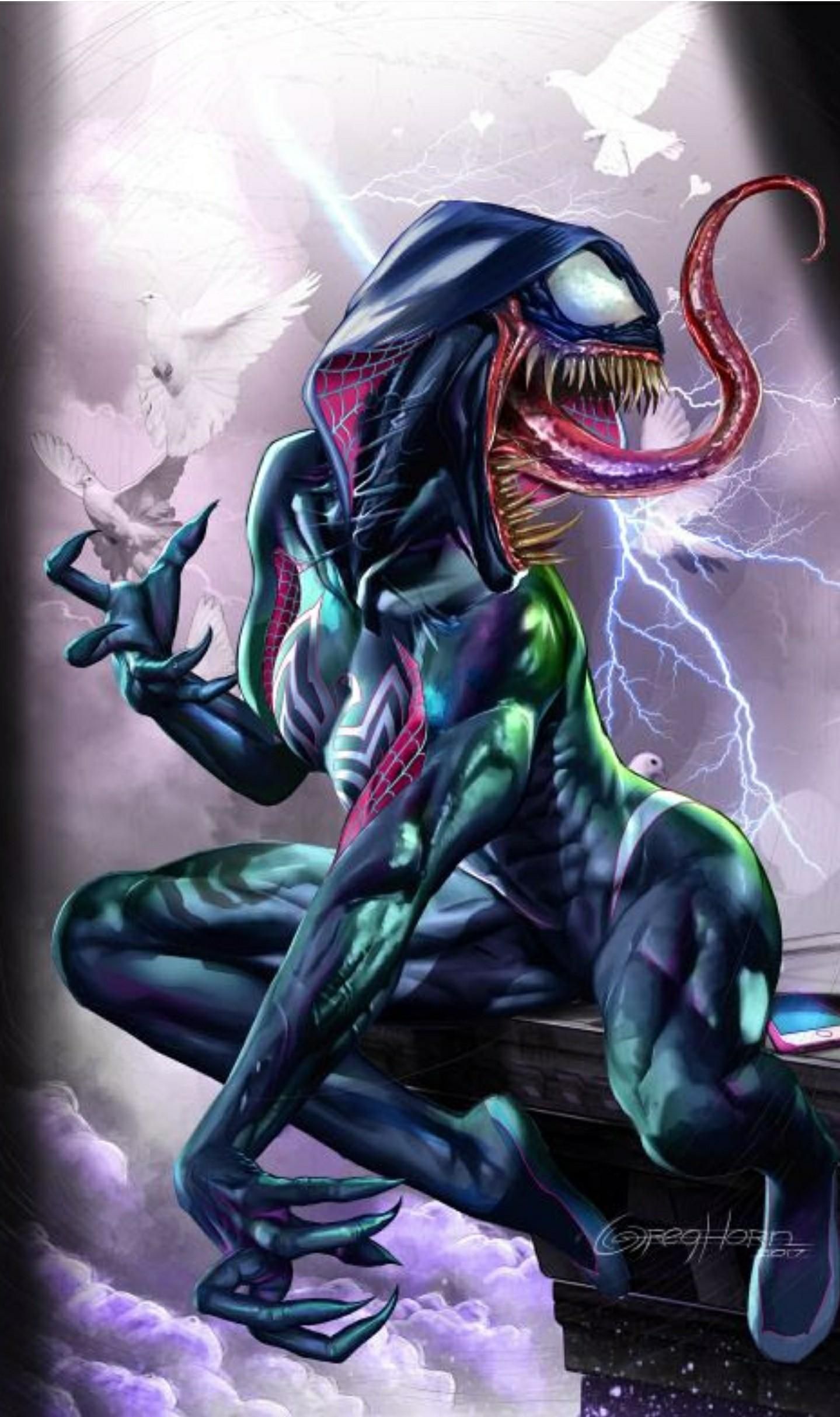 Gwenom. Spiderman art, Venom comics, Marvel comics wallpaper