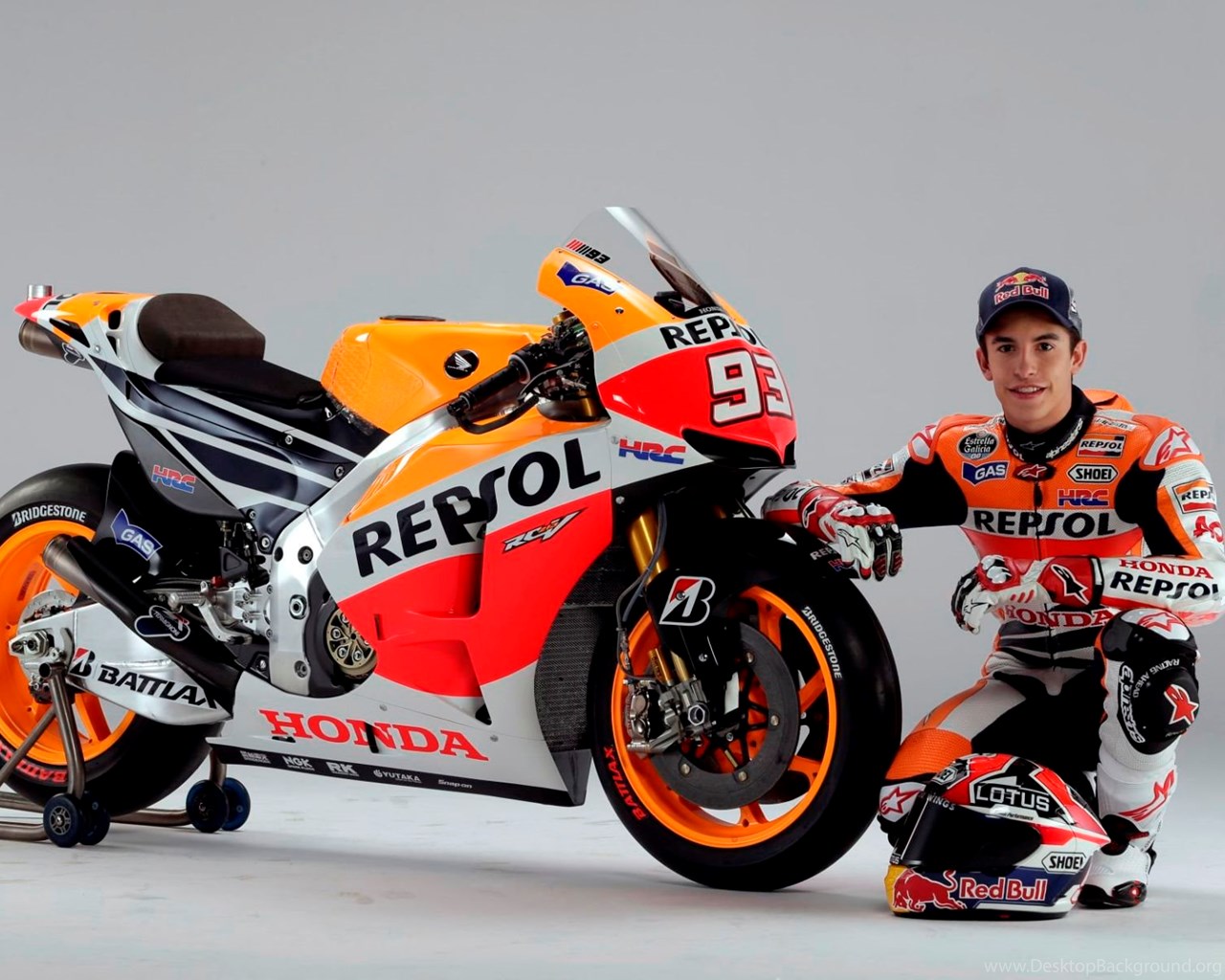Marc Marquez And Honda Repsol Wallpaper Photo Desktop Background