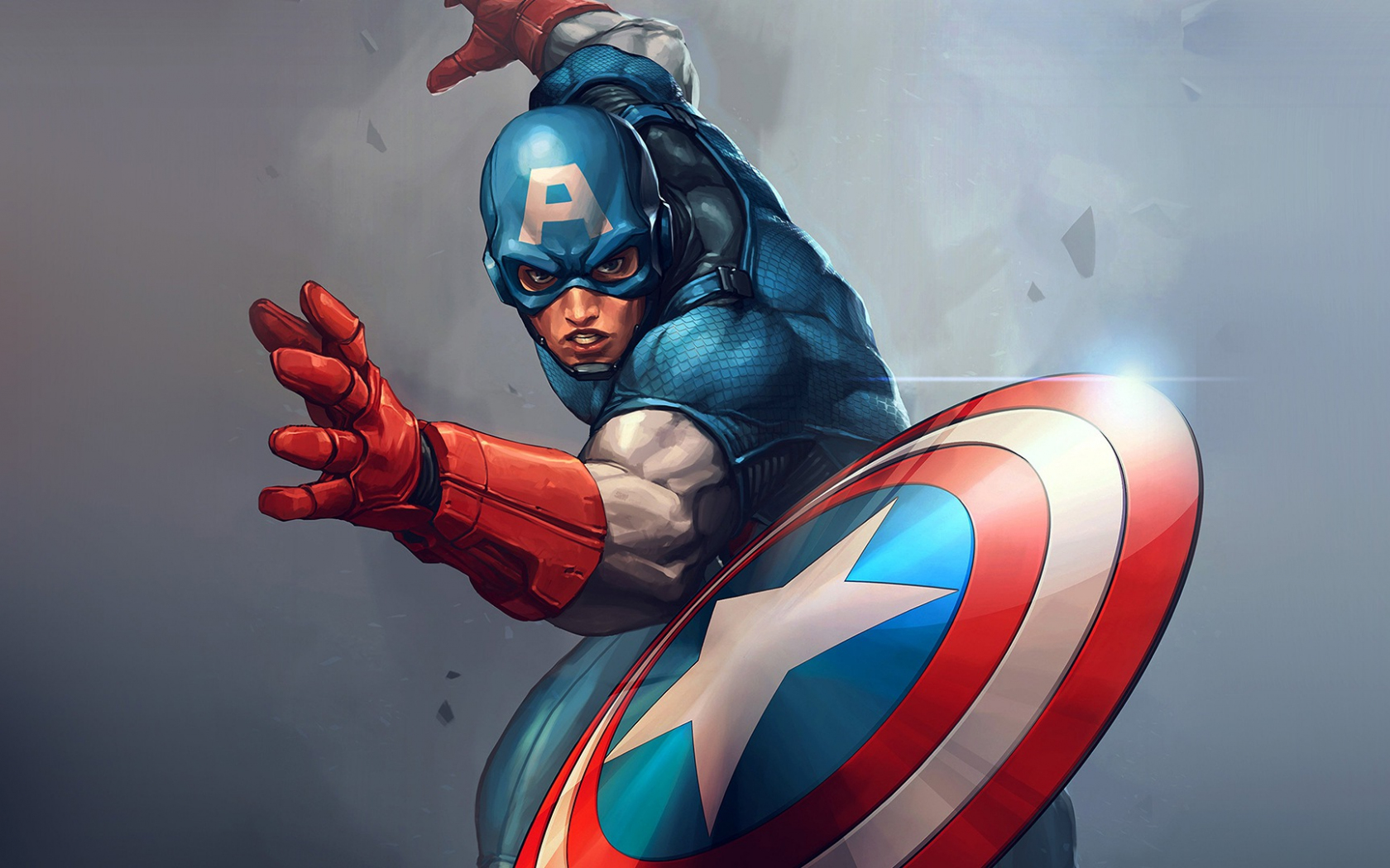 Desktop Wallpaper Captain America, Marvel Comics, Superhero, Artwork, HD Image, Picture, Background, Lq2fbw