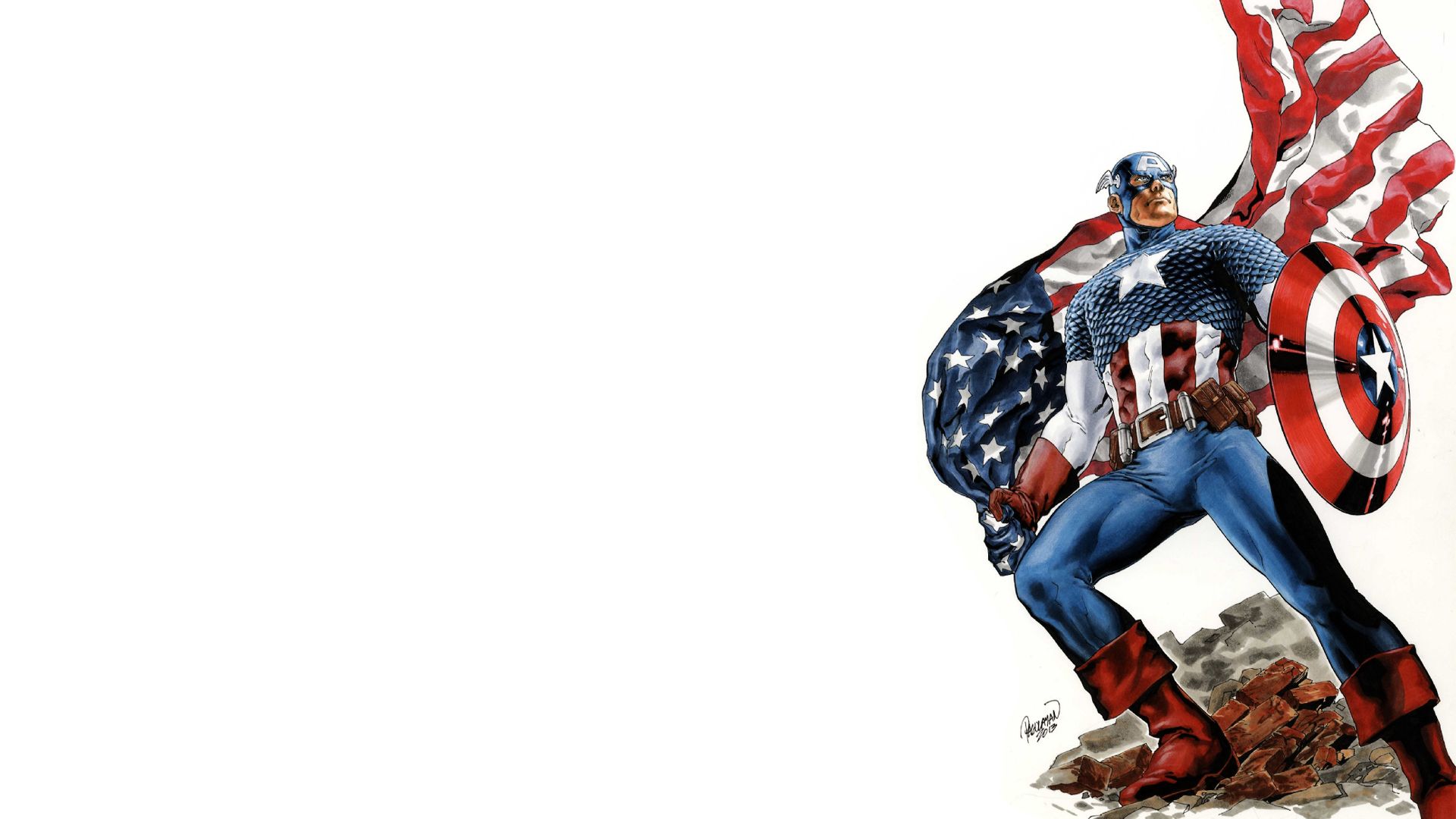 Captain White Background HD Wallpaper. HD Wallpaper. Captain america wallpaper, Captain america shield wallpaper, Captain america image