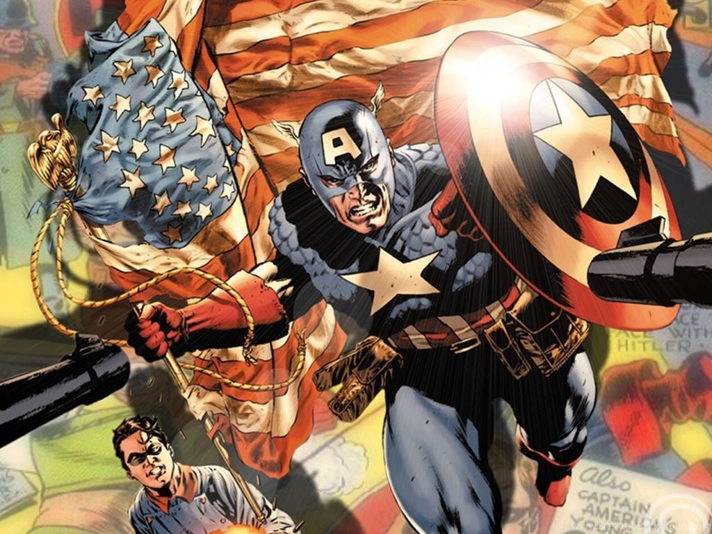 Captain America Marvel Comics Wallpaper Fanpop Desktop Background