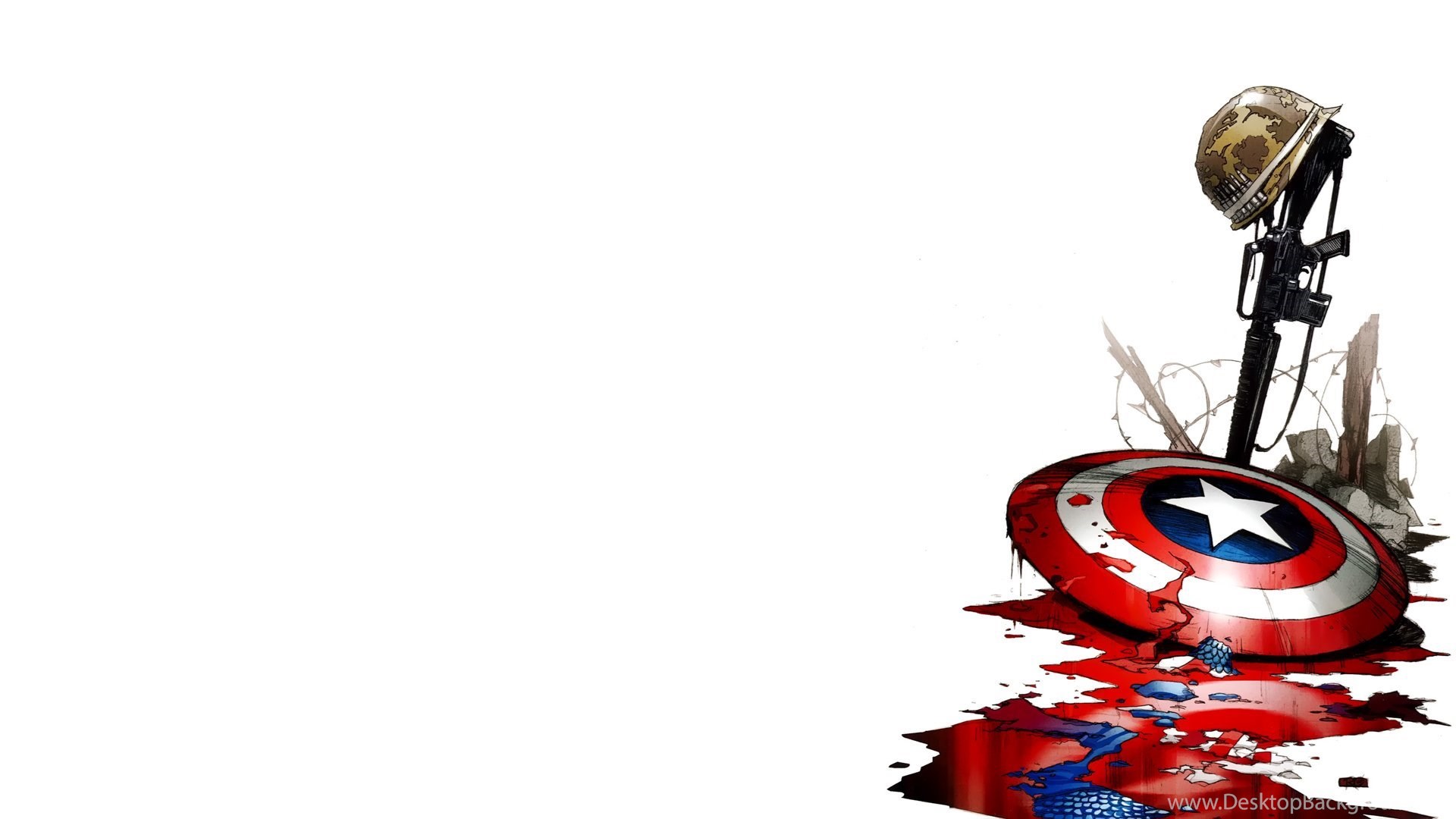 Captain America Marvel Comics Wallpaper Desktop Background