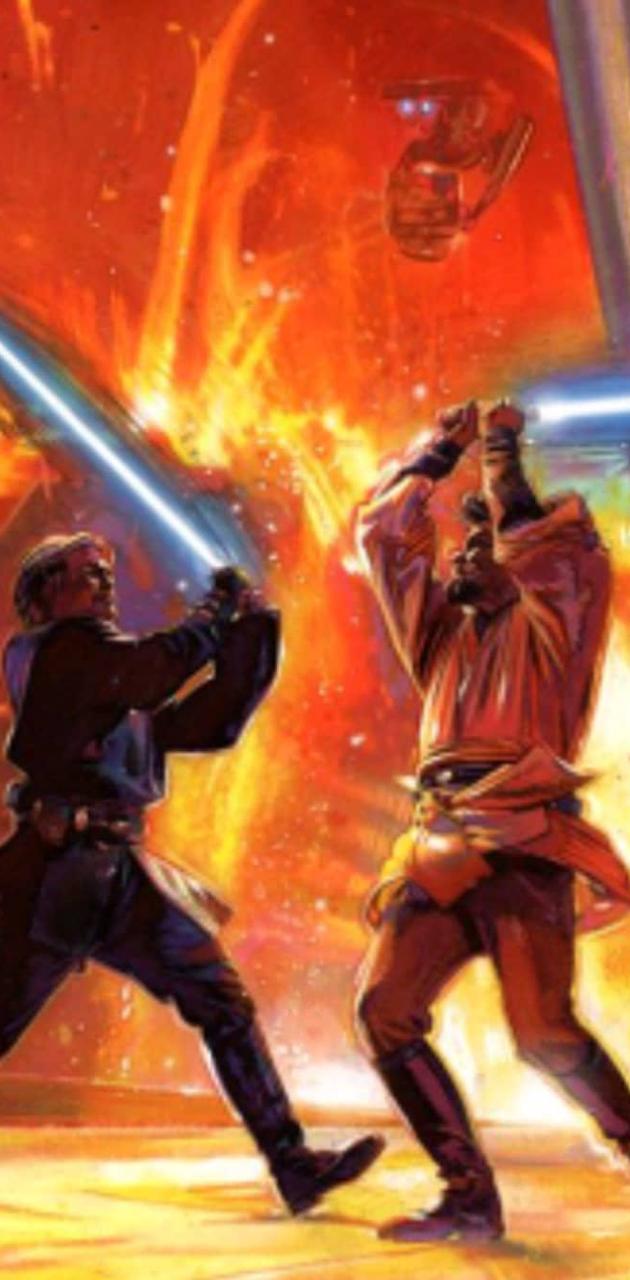 Anakin vs obi wan wallpaper
