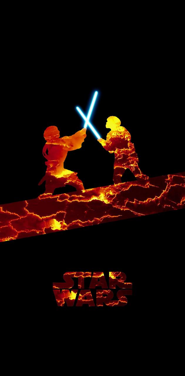 Anakin vs obi wan wallpaper