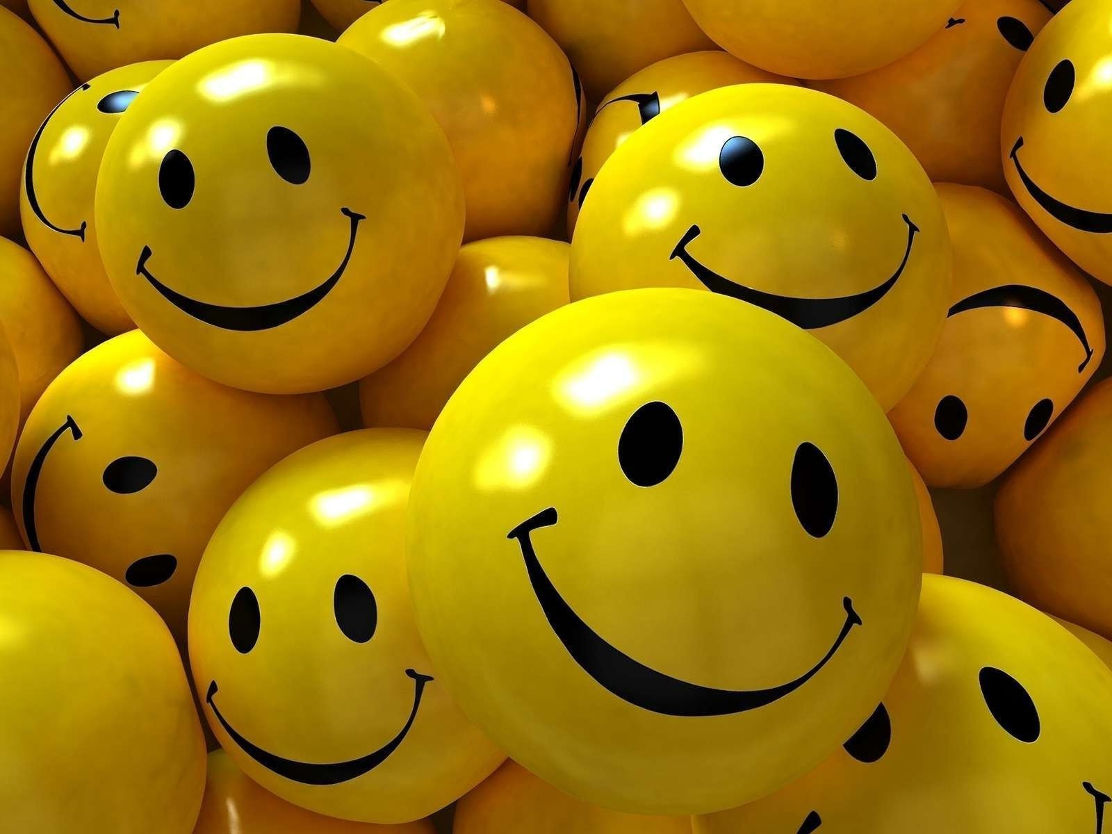 Desktop Wallpaper Yellow Smiley Face Ball, HD Image, Picture, Background, Xeodw1