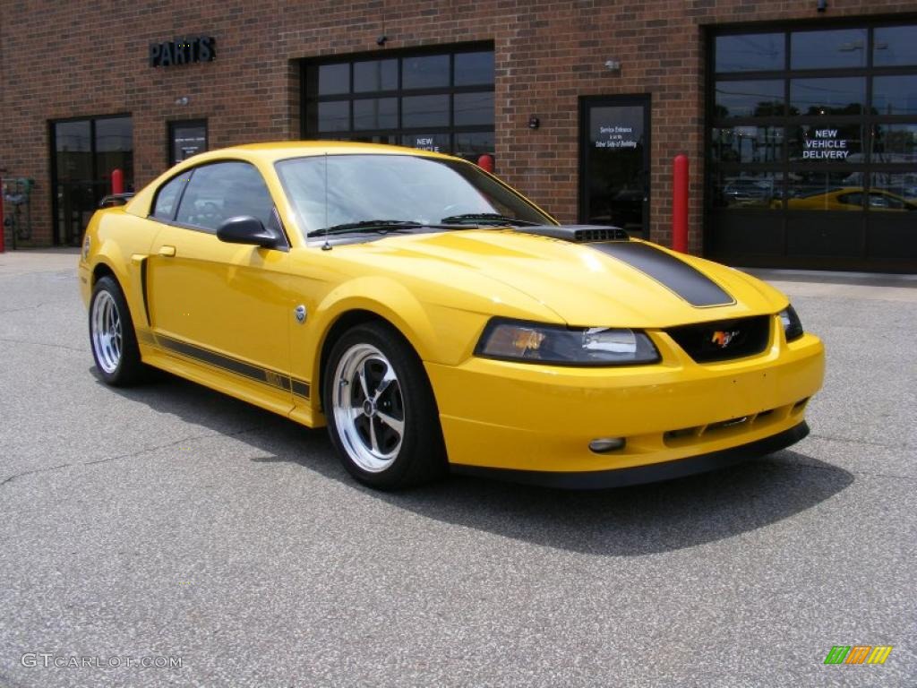 Screaming Yellow Ford Mustang Mach 1 Coupe. GTCarLot.com Color Galleries