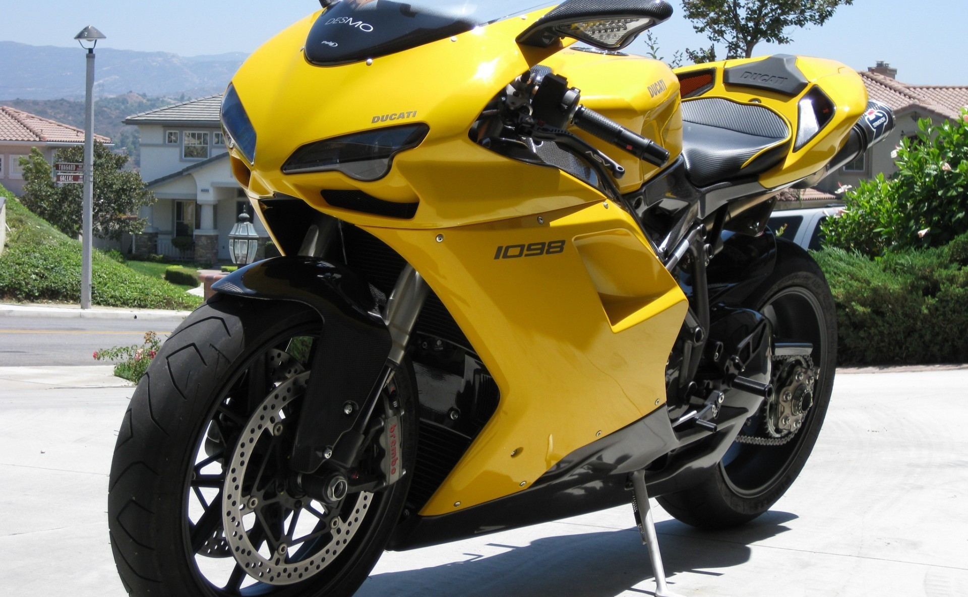 Ducati 1098 Yellow Wallpaper