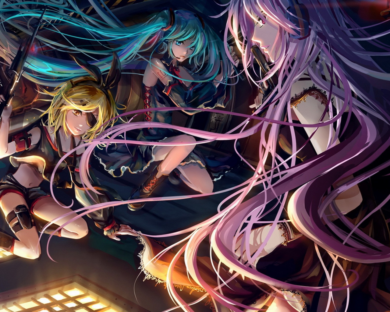 Free download Vocaloid Hatsune Miku Megurine Luka Kagamine Rin Wallpaper [1600x1200] for your Desktop, Mobile & Tablet. Explore Luka Background. Luka Wallpaper, Luka Modrić Wallpaper, Megurine Luka Wallpaper