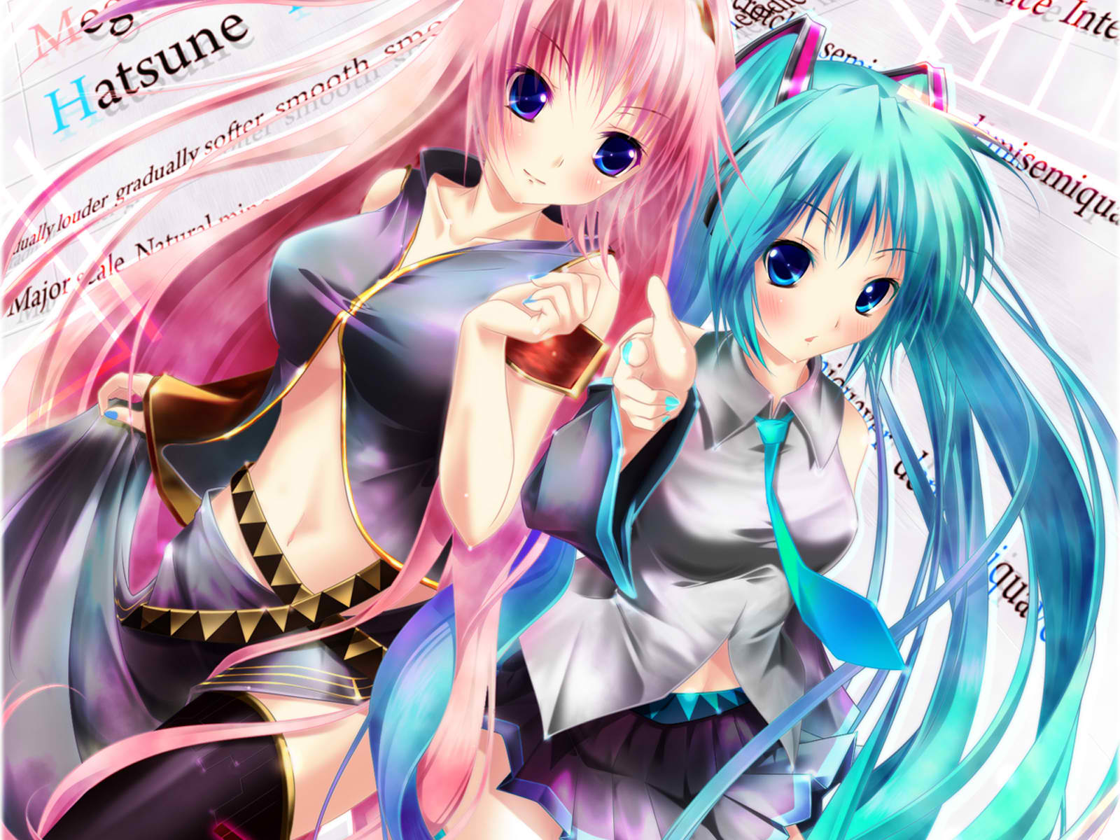 miku and luka lovers! Wallpaper