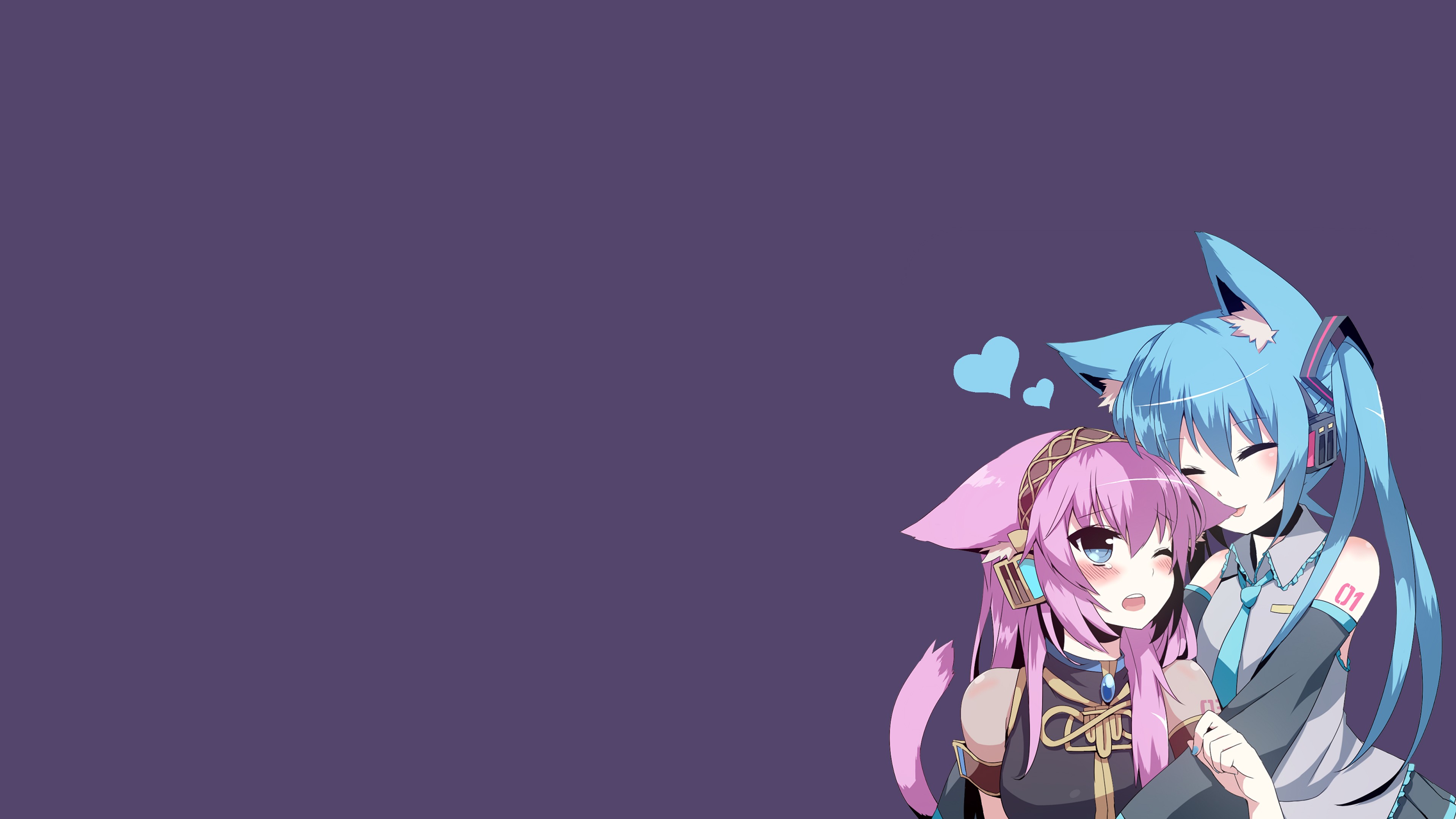 #Megurine Luka, #nekomimi, #Hatsune Miku, wallpaper. Mocah HD Wallpaper