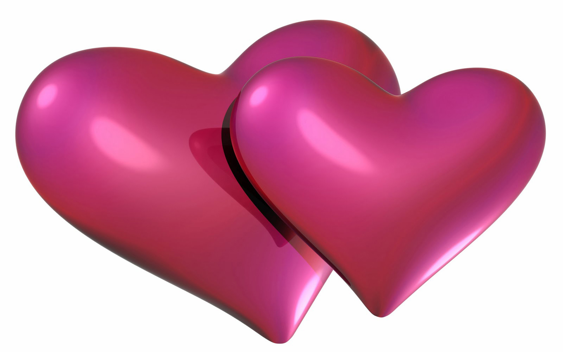 Pink Heart Balloons HD Wallpaper