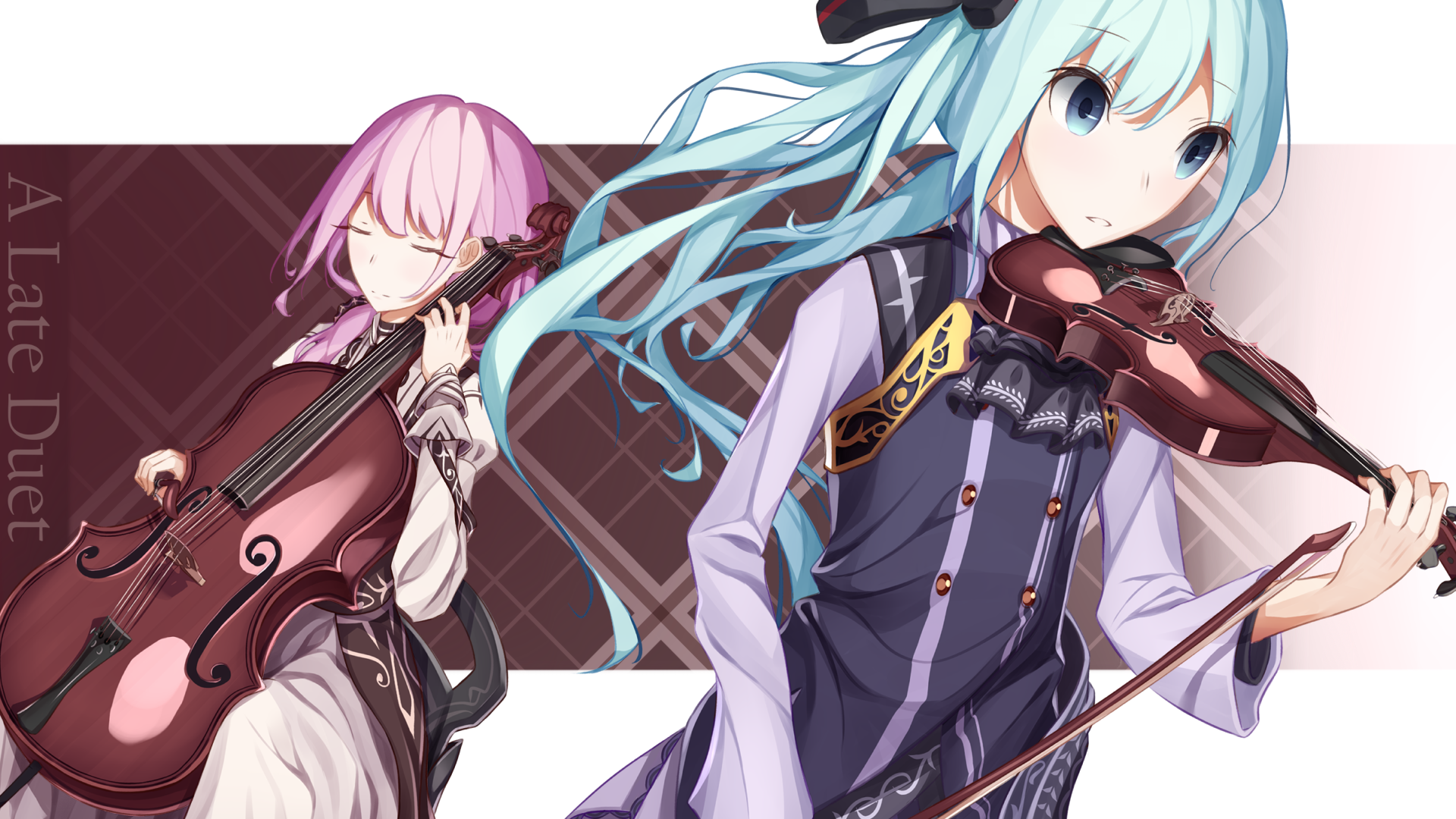 atha (leejuiping) vocaloid hatsune miku megurine luka wallpaper