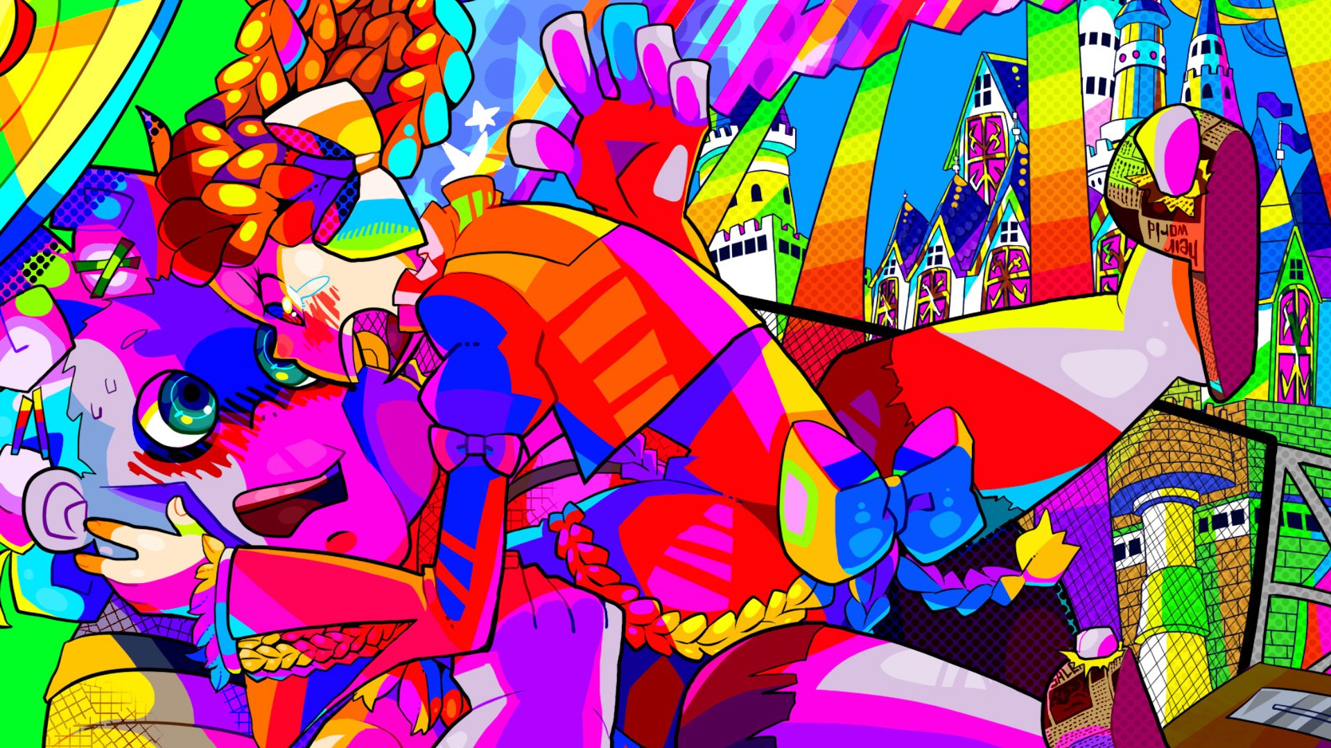 Colorful Anime Original HD Wallpaper