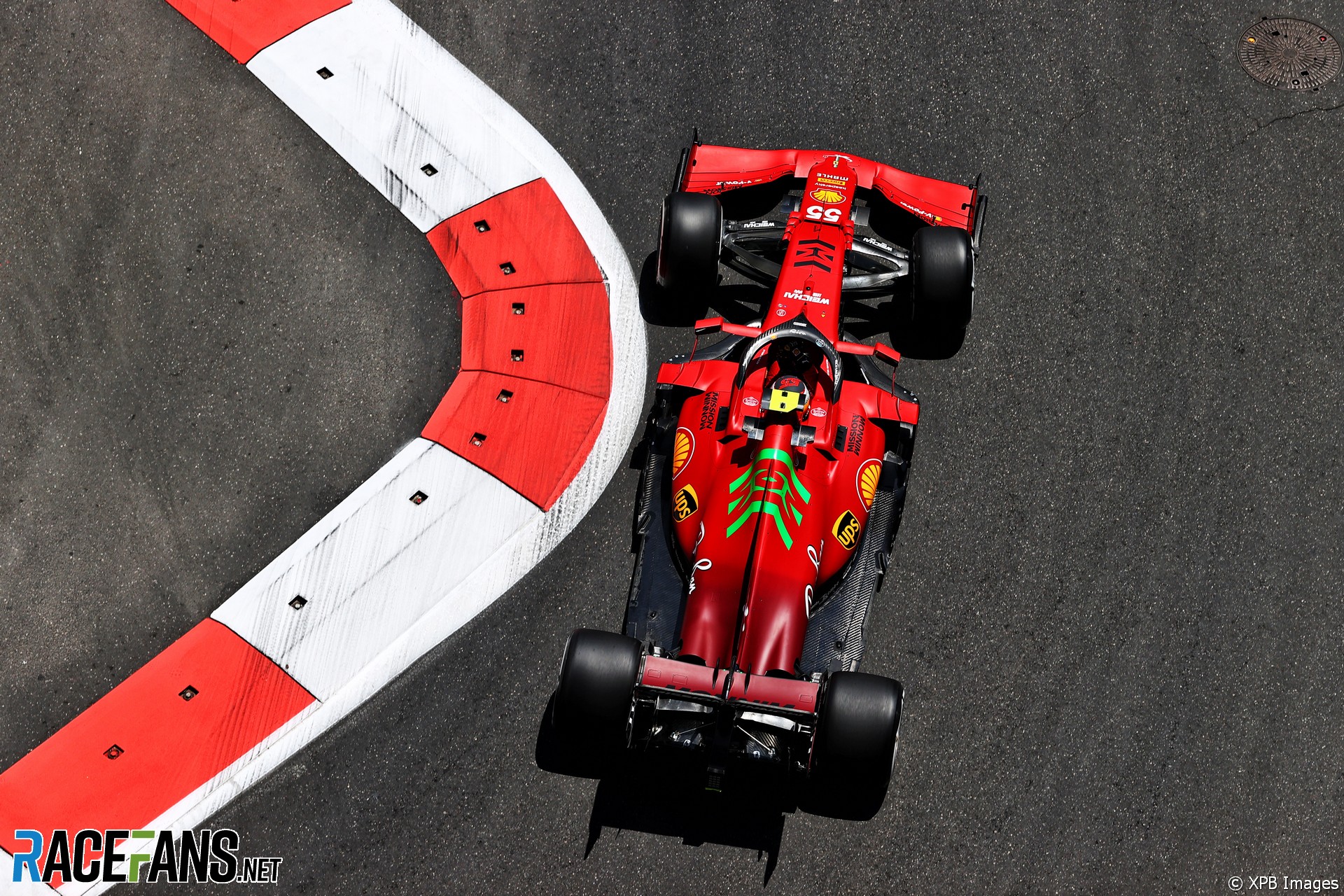 Carlos Sainz Jnr, Ferrari, Baku City Circuit, 2021 · RaceFans