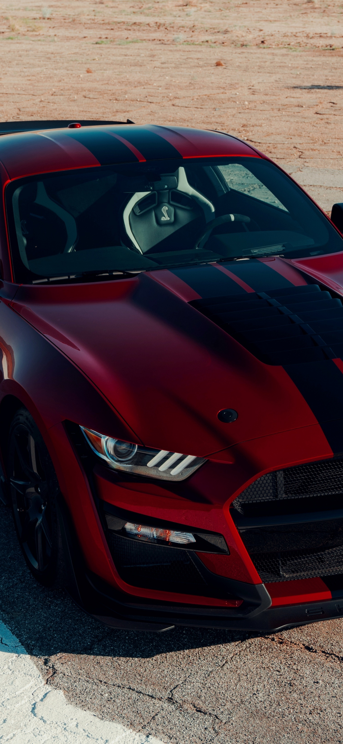 Download Ford Mustang Shelby Gt Muscle Car, Blood Red 1125x2436 Wallpaper, Iphone X, 1125x2436 HD Image, Background, 25182