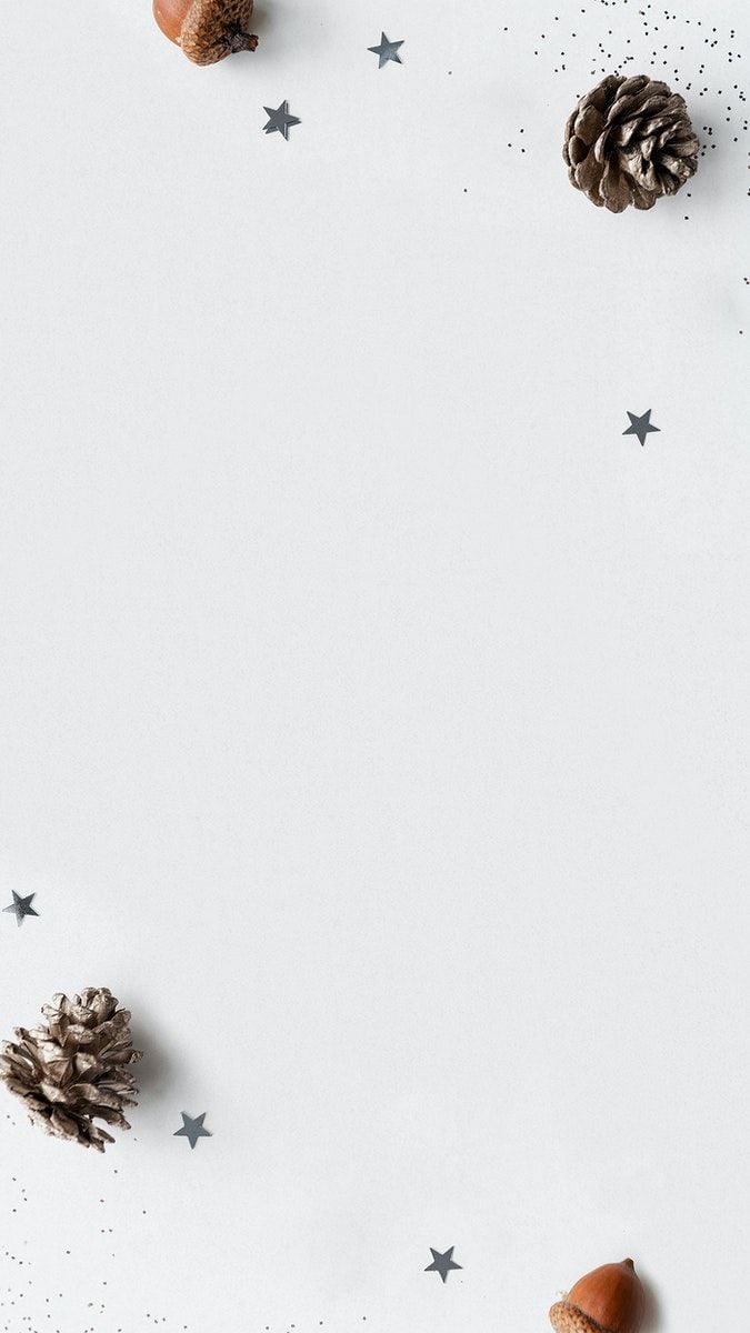 Pine cones border Christmas phone wallpaper. free image / sasi. Christmas phone wallpaper, Wallpaper iphone christmas, Christmas background