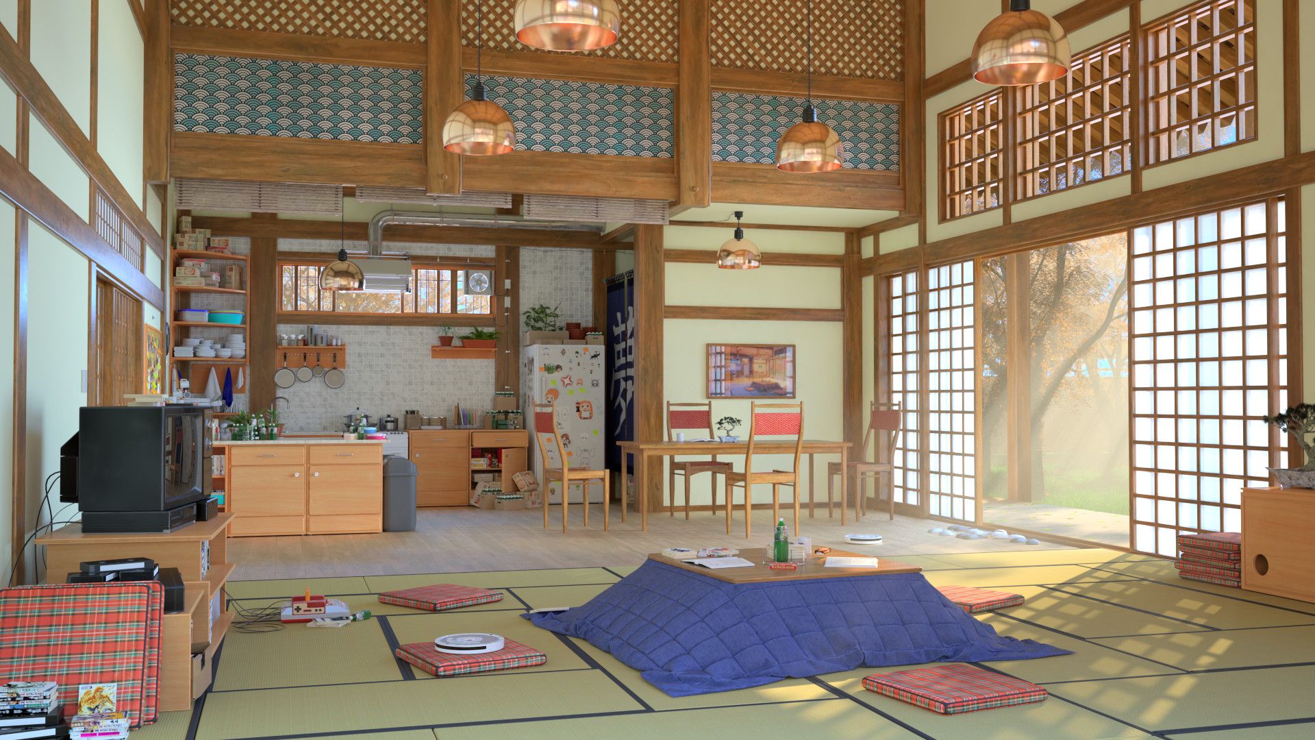 Japanese Kitchen, Kazuya Tachibana. Japanese home design, Sims house design, Japanese kitchen