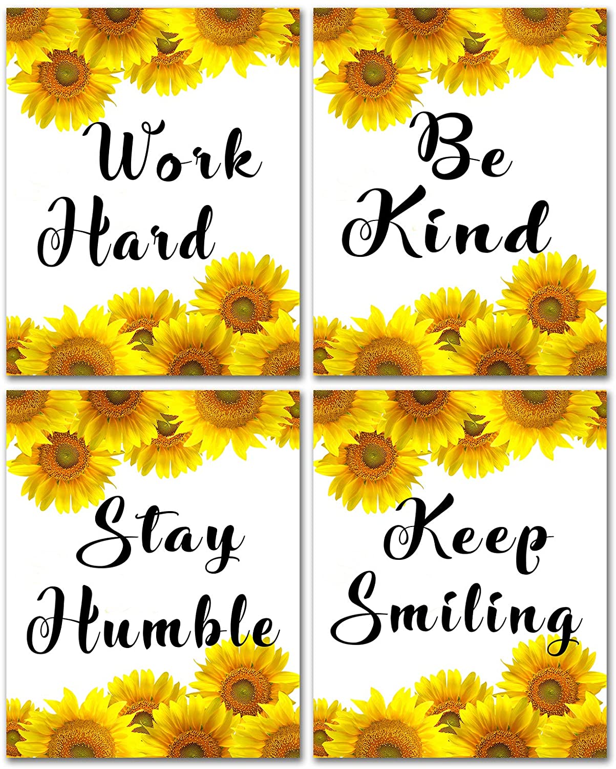 Inspirational Quotes Posters Wall Art Canvas Sayings Painting Classroom Nursery Decorations for Kids Girls Motivational Decor Modern Home Office Artwork Unframed Canvas Painting 8x10inches: Posters & Prints