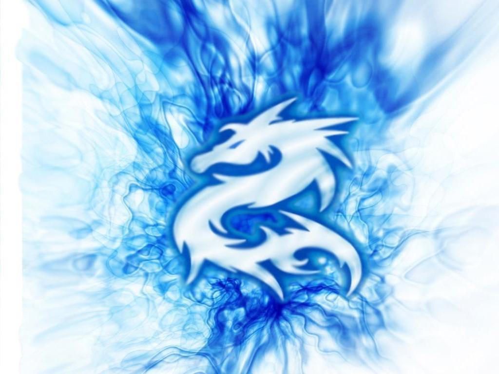 Blue Flaming Dragon Wallpaper Free Blue Flaming Dragon Background