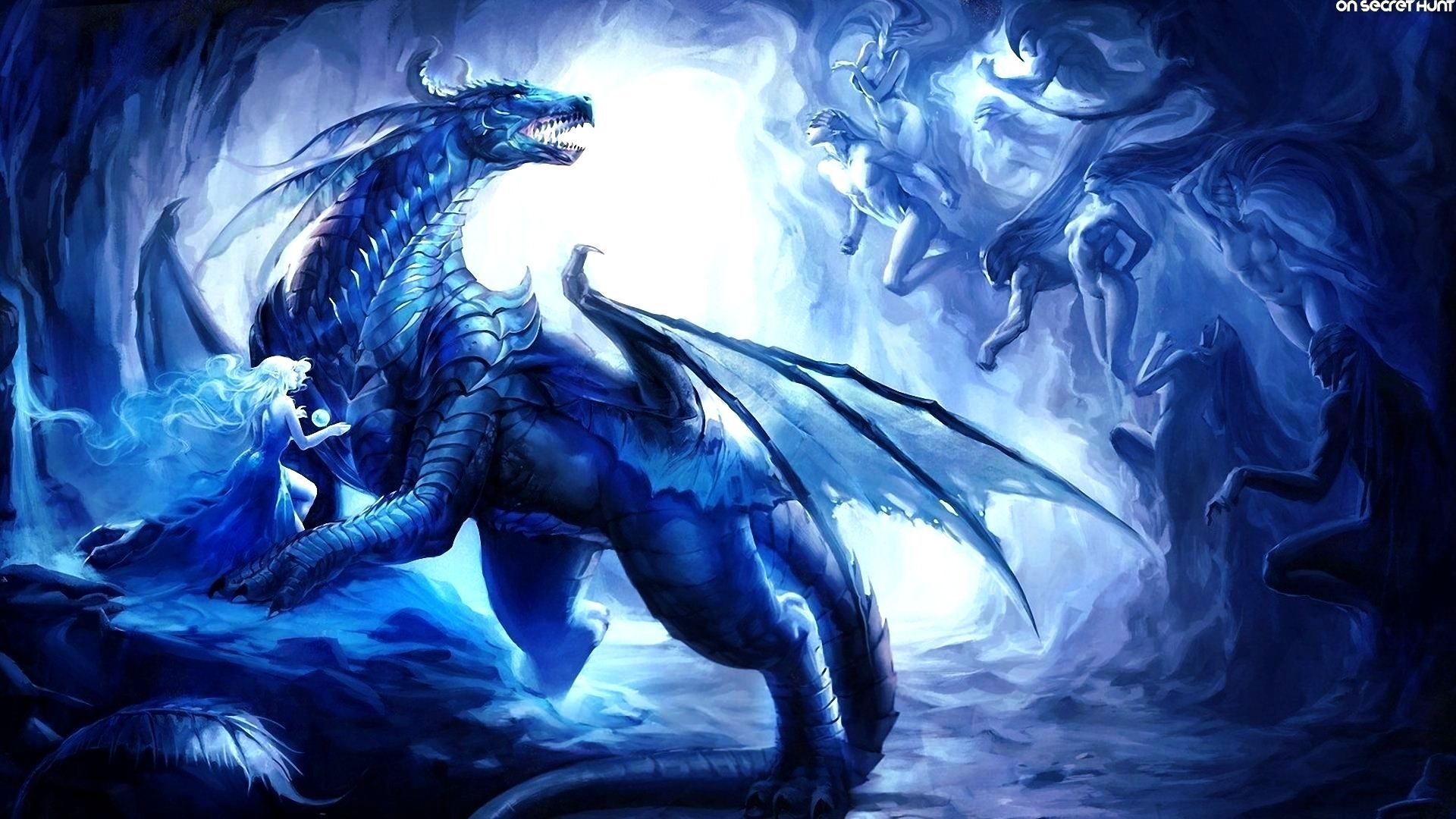 Cool Blue Fire Dragon Wallpaper Free Cool Blue Fire Dragon Background