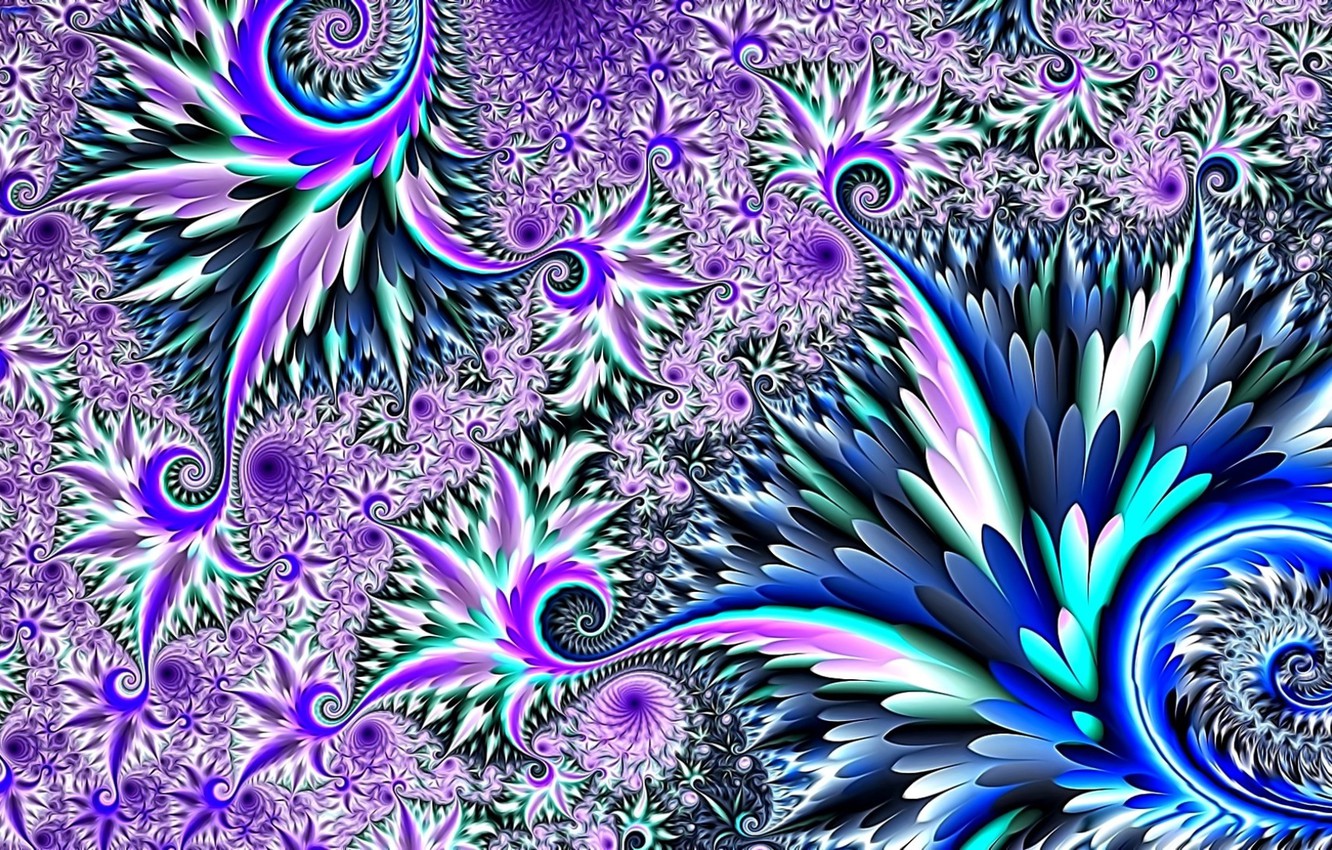 Wallpaper winter, abstraction, rendering, fantasy, fractals, picture, frosty pattern image for desktop, section абстракции