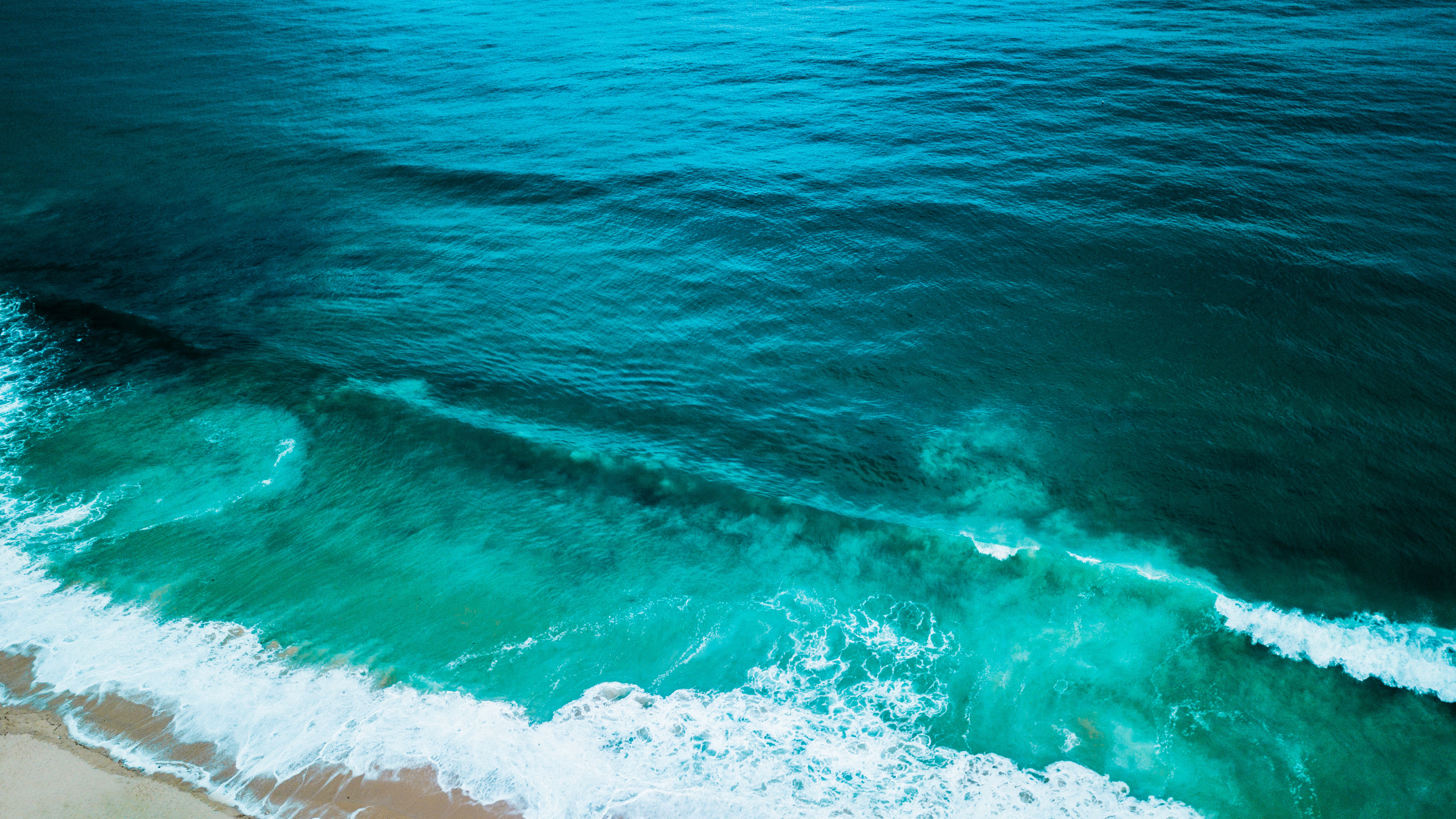 Wallpaper, waves, water, ocean view, beach, wet, nature 3840x2160