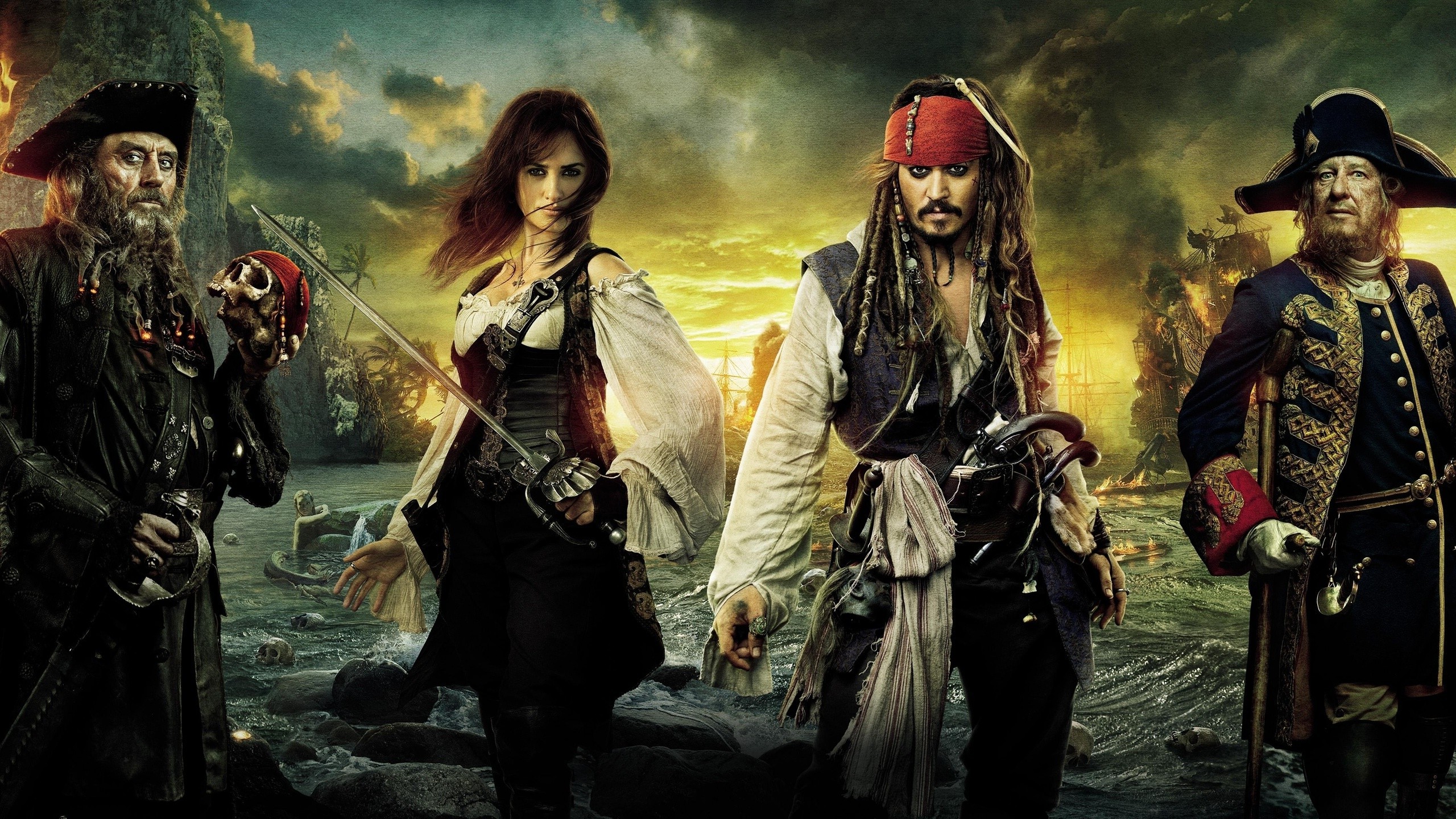 movies, Pirates Of The Caribbean: On Stranger Tides, Jack Sparrow, Johnny Depp, Penelope Cruz Wallpaper HD / Desktop and Mobile Background
