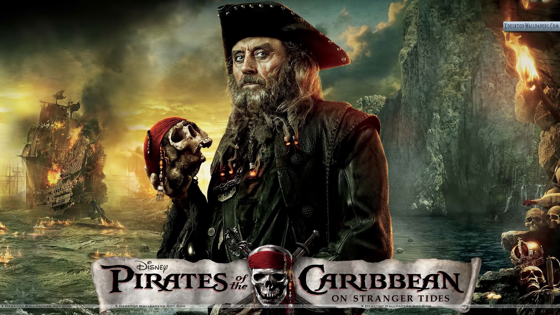 Ian McShane in Pirates of the Caribbean On Stranger Tides Wallpaper