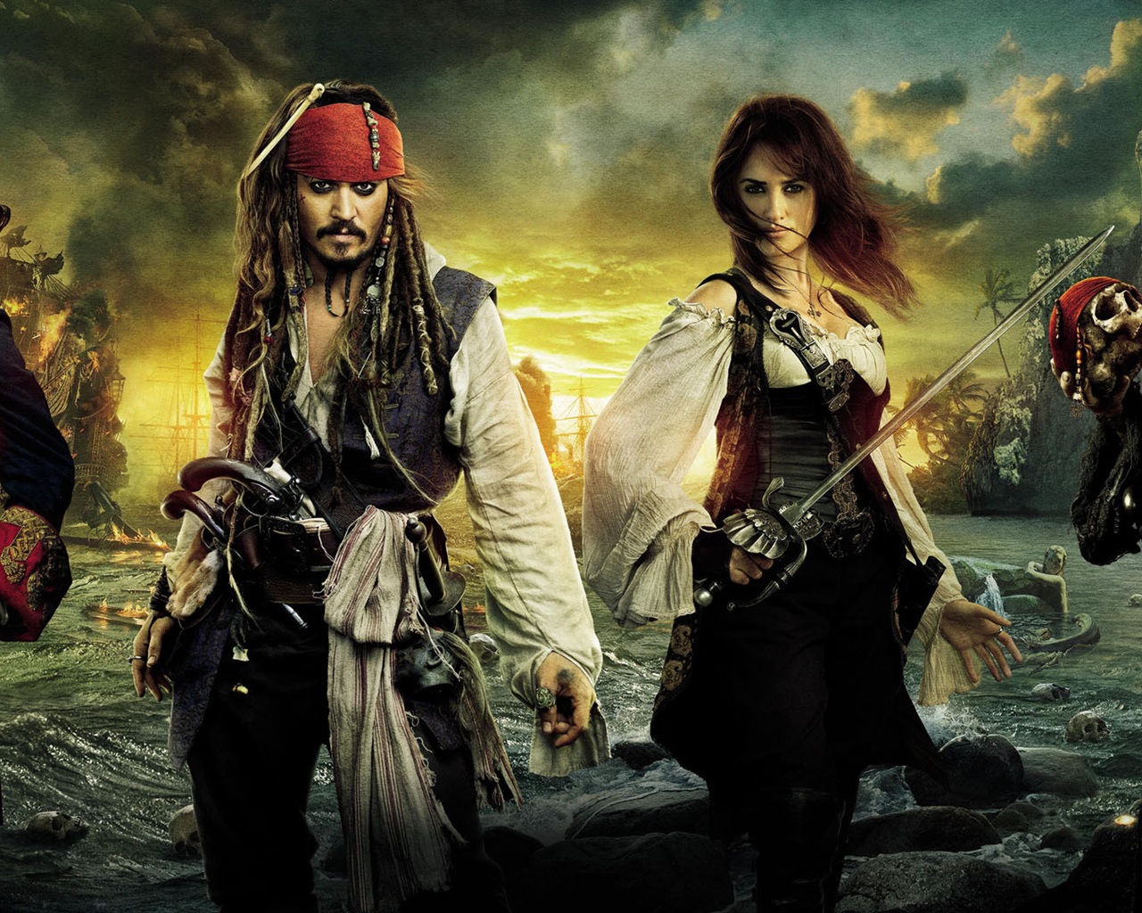 Wallpaper Pirates of the Caribbean On Stranger Tides HD 1920x1080 Full HD 2K Picture, Image
