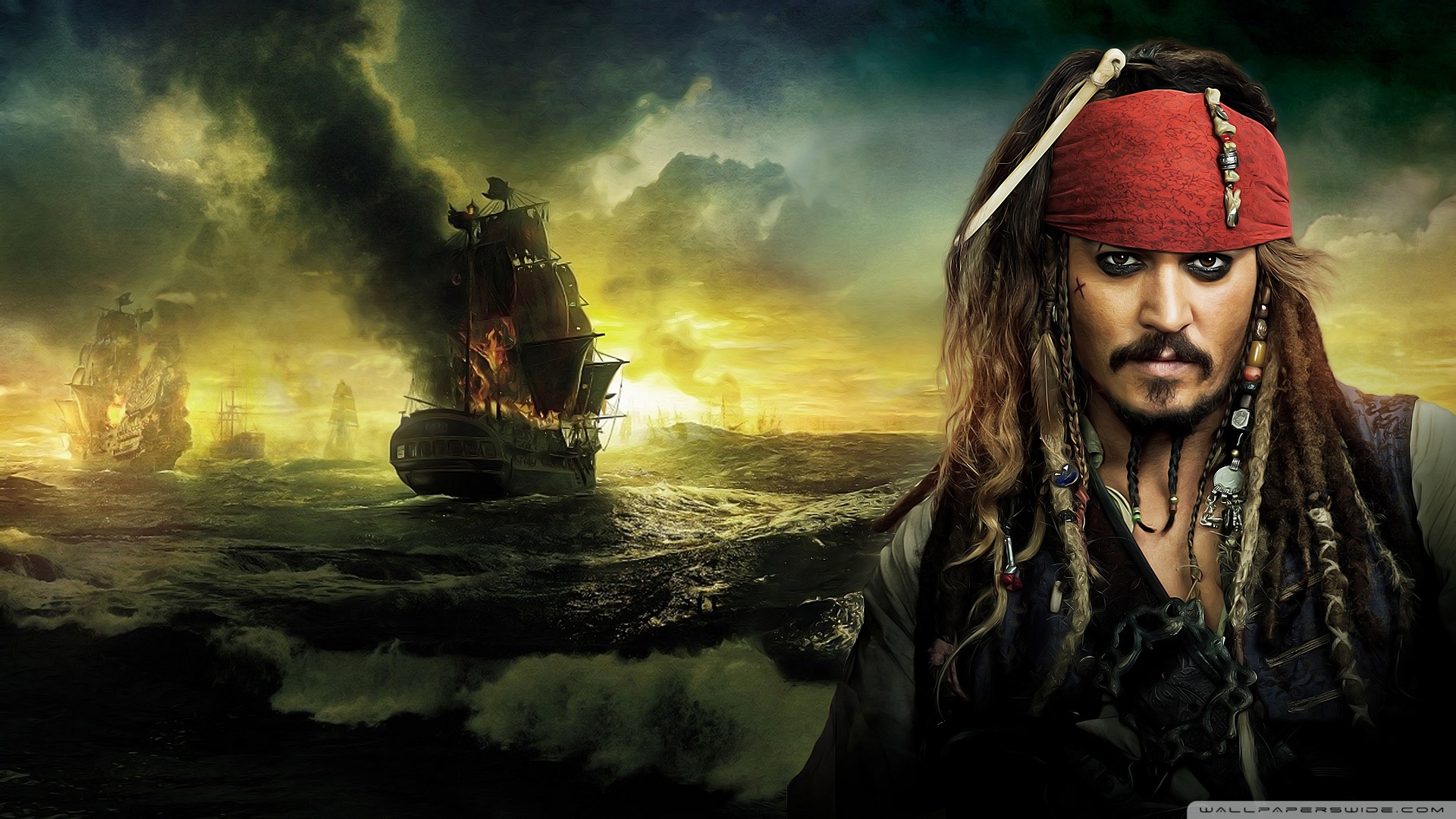 Free download Pirates Of The Caribbean On Stranger Tides Johnny Deep As Capitain [1920x1080] for your Desktop, Mobile & Tablet. Explore Pirates of the Caribbean Wallpaper. Caribbean Wallpaper Widescreen