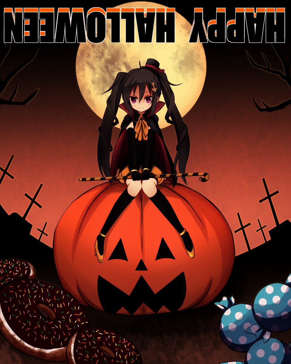 Happy Halloween witch fantasy halloween anime pumpkin cartoon HD  wallpaper  Peakpx