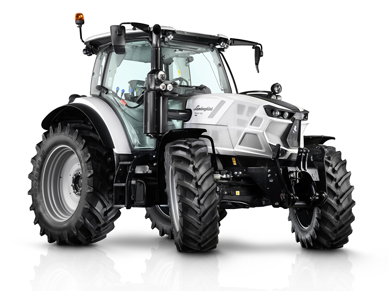 Photo tractors Lamborghini Spark 130 VRT, 2019 White background