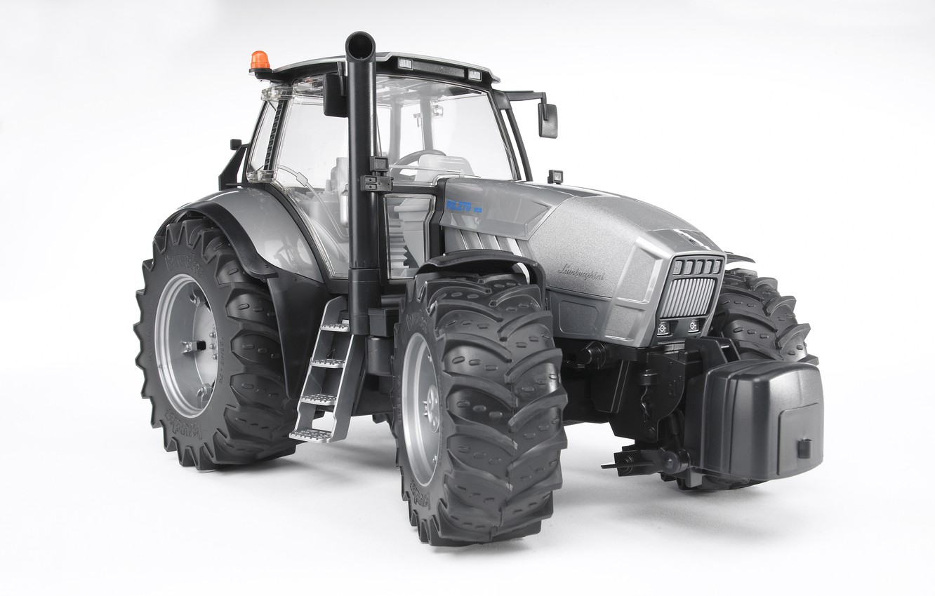 Wallpaper Lamborghini, tractor, Lamborghini, tractor, white background, Lamborghini R8.270 image for desktop, section lamborghini