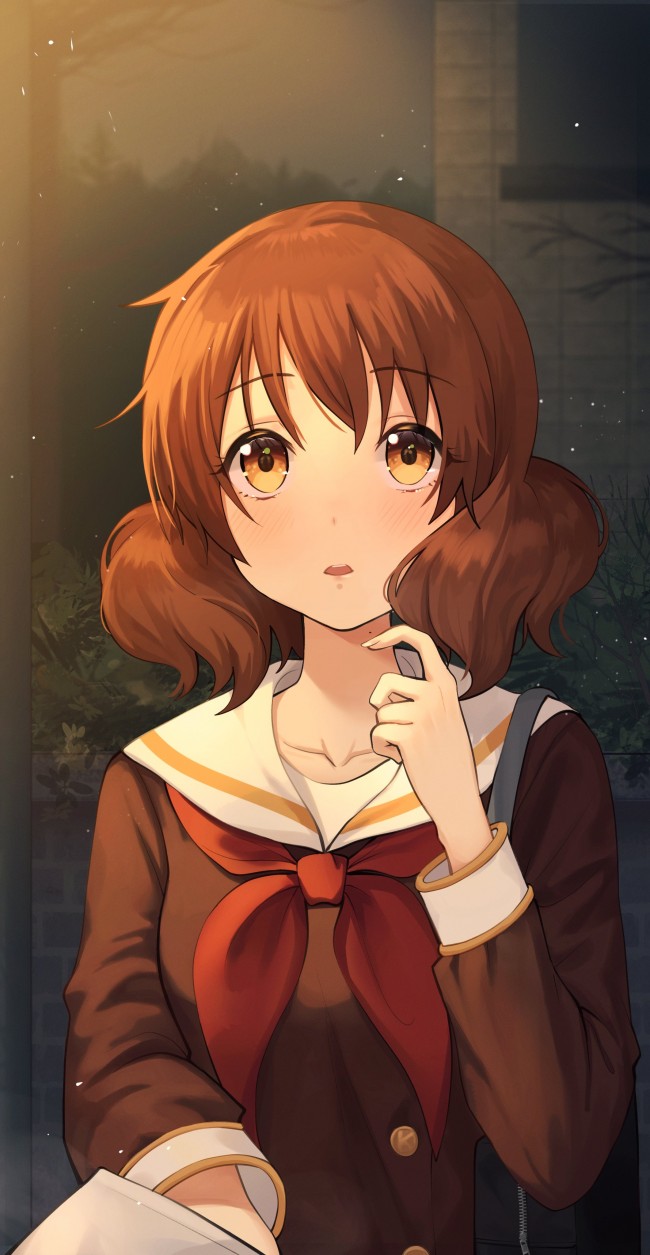Wallpaper Oumae Kumiko, Hibike! Euphonium, Brown Hair, School Uniform
