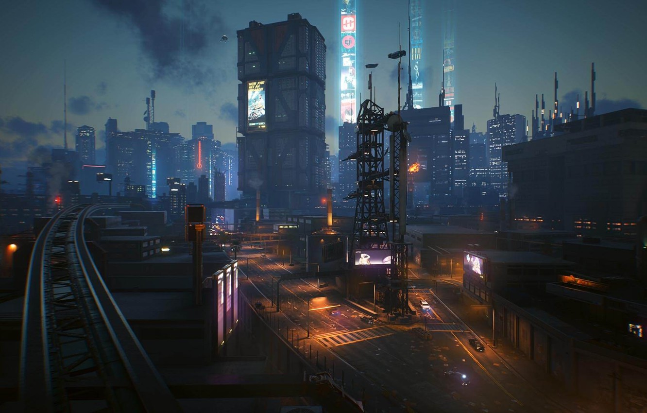 Wallpaper rpg, video game, night city, CD Projekt RED, Cyberpunk - for desktop, section игры