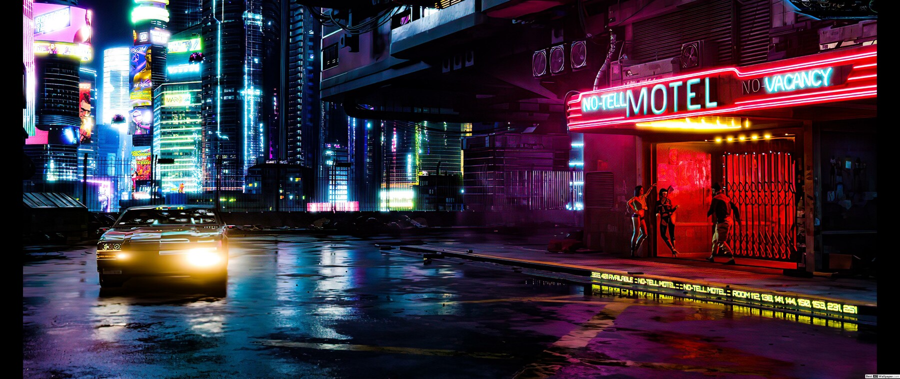 Cyberpunk night city 4k фото 61