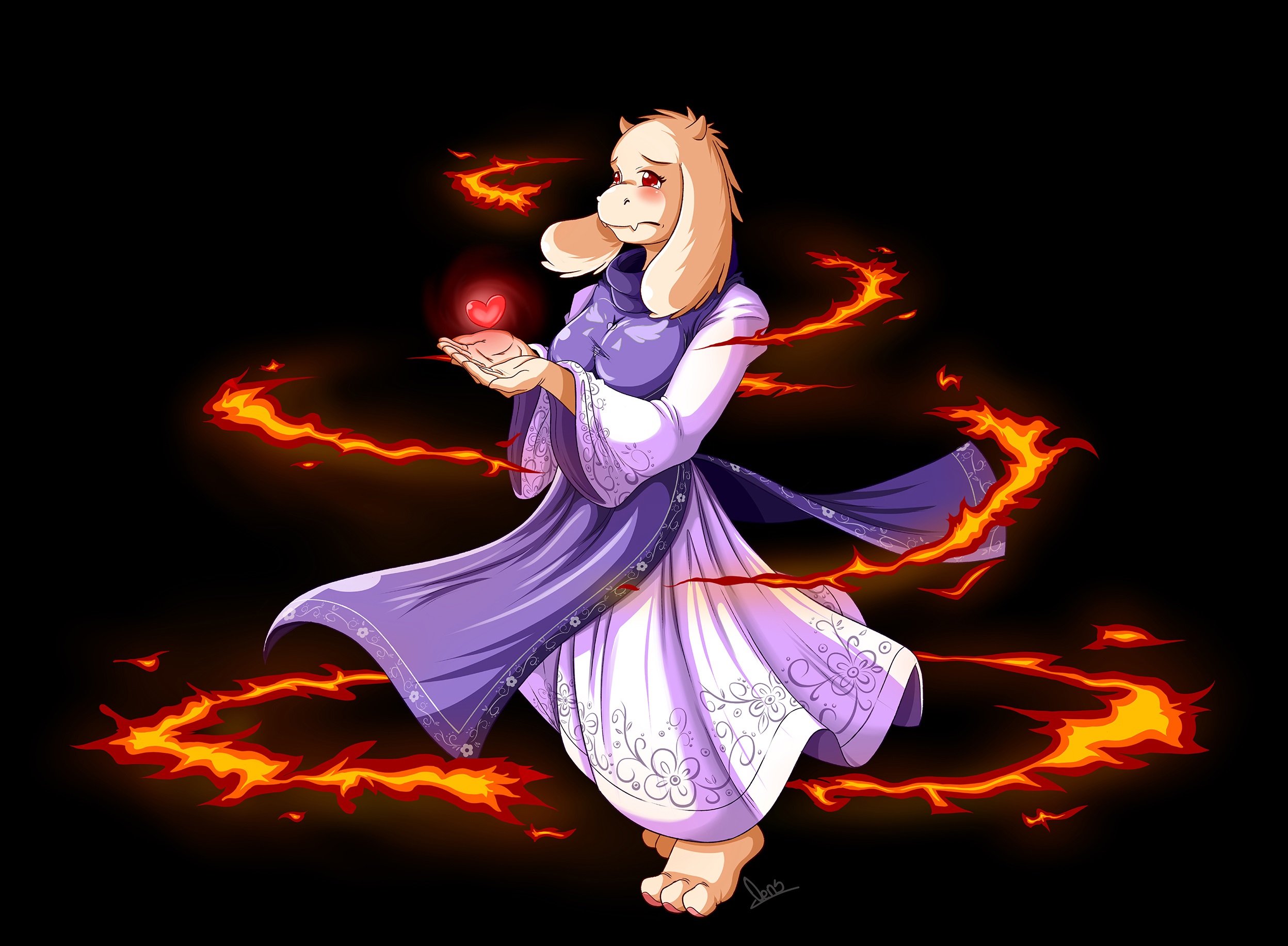 2496x1832 Toriel (Undertale) wallpaper