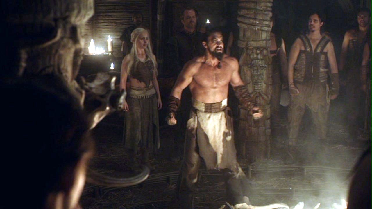 Drogo and Daenerys with Dothraki Drogo Photo