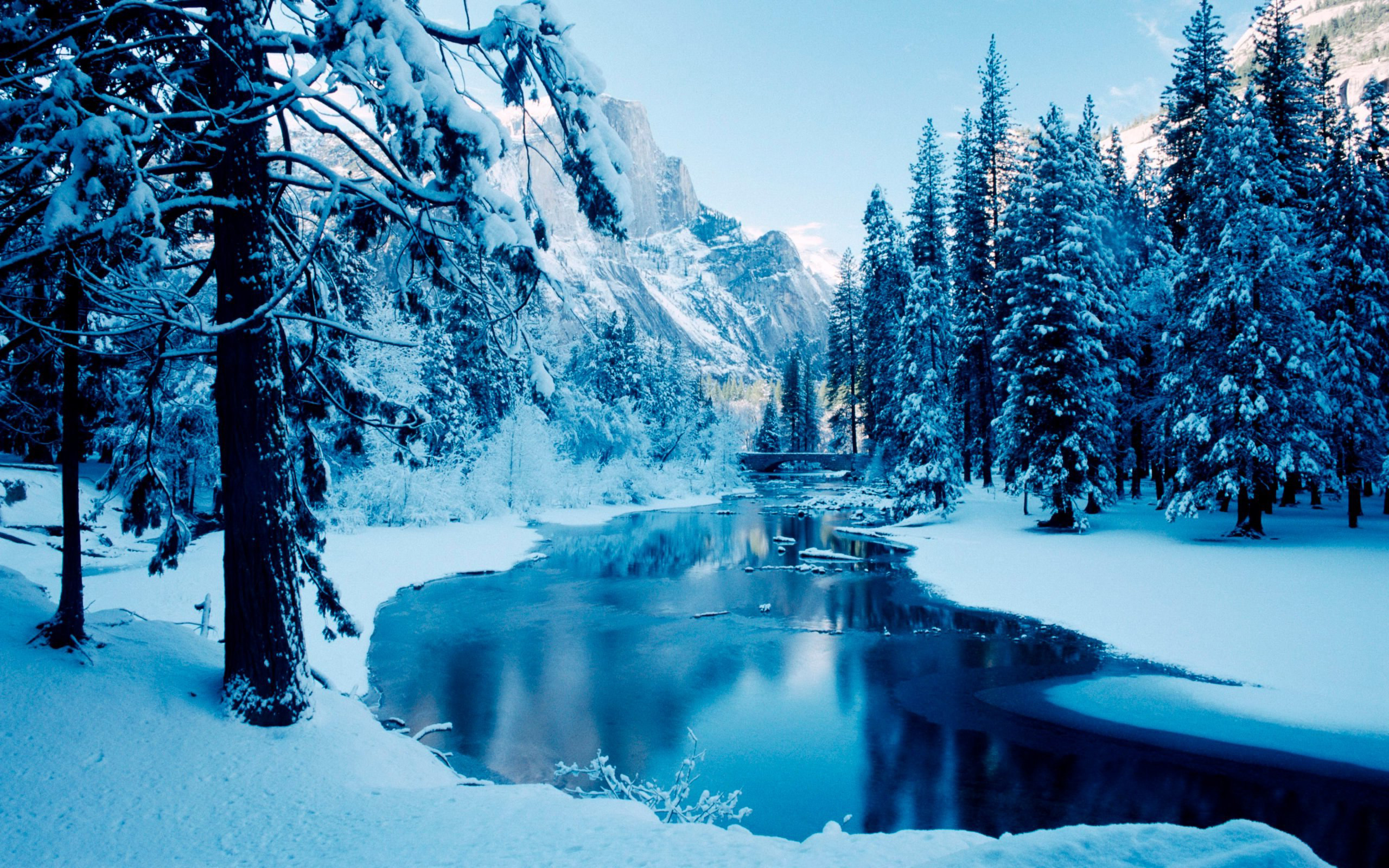 Winter Ice Lake Scenes Desktop Wallpapers