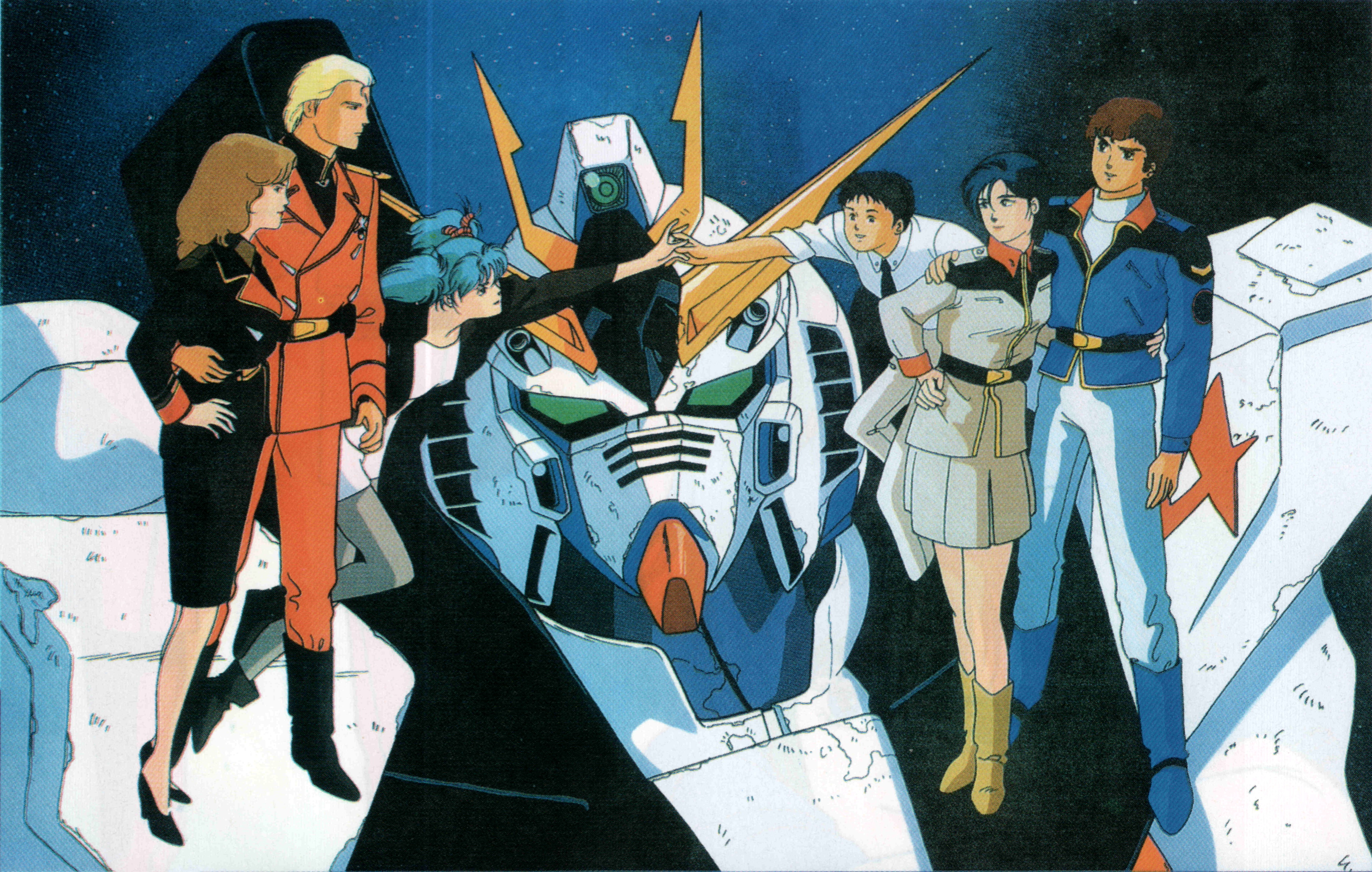 Mobile Suit Gundam: Char's Counterattack (Quess Paraya, Amuro Ray, Char Aznable, Hathaway Noa, Chan Agi, Nanai Miguel)