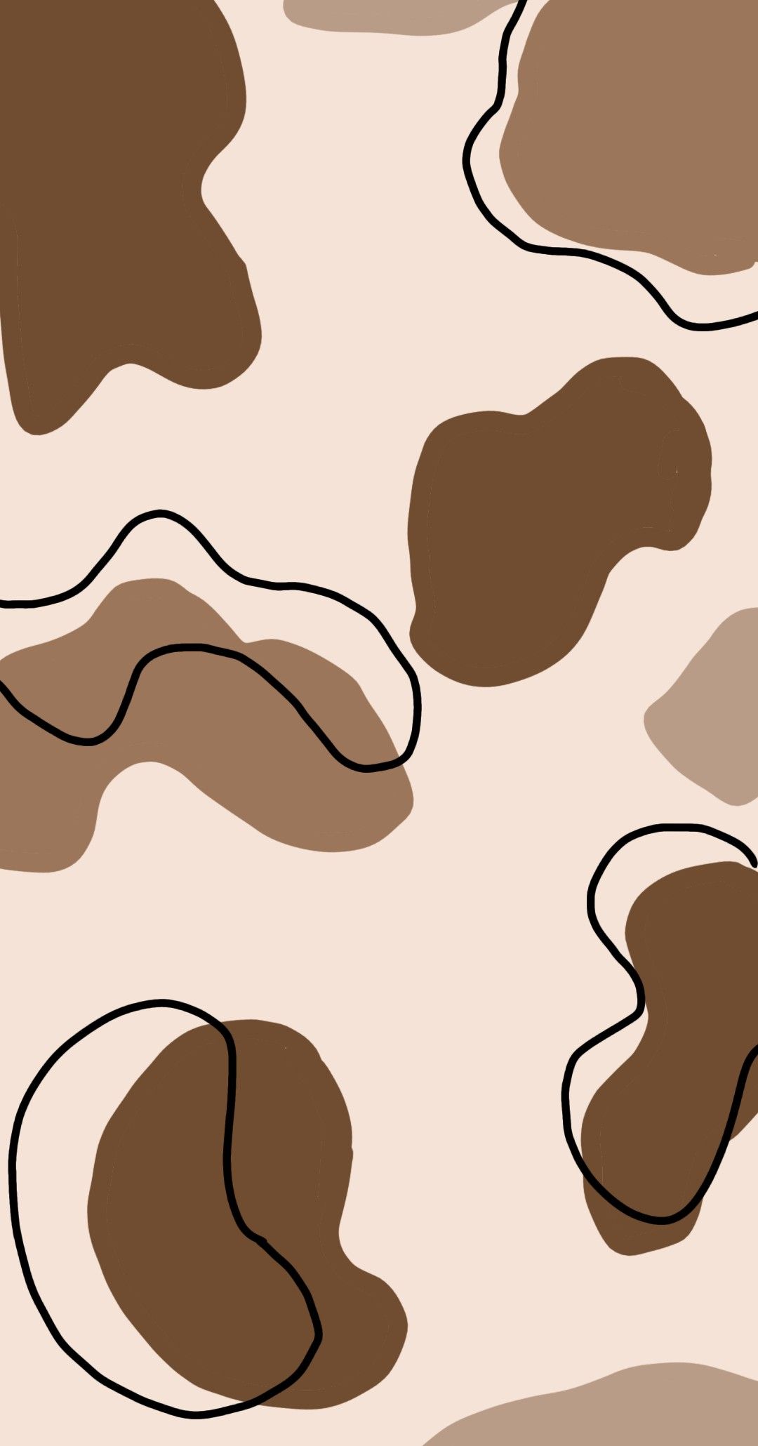 Brown Cow Print Peel and Stick Wallpaper Sample - 19′′x19′′, PVC-Free