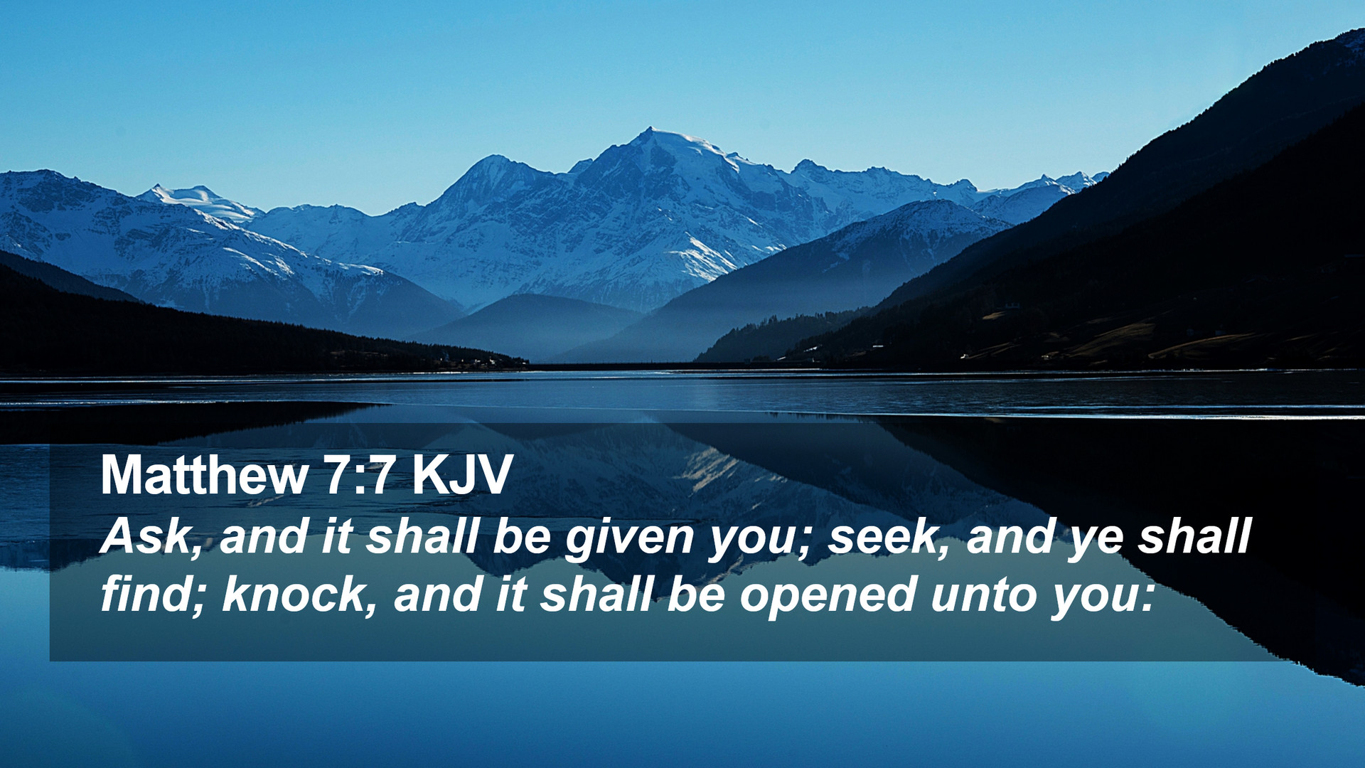 Matthew 7:7 KJV Desktop Wallpaper, and it shall be given you; seek, and ye