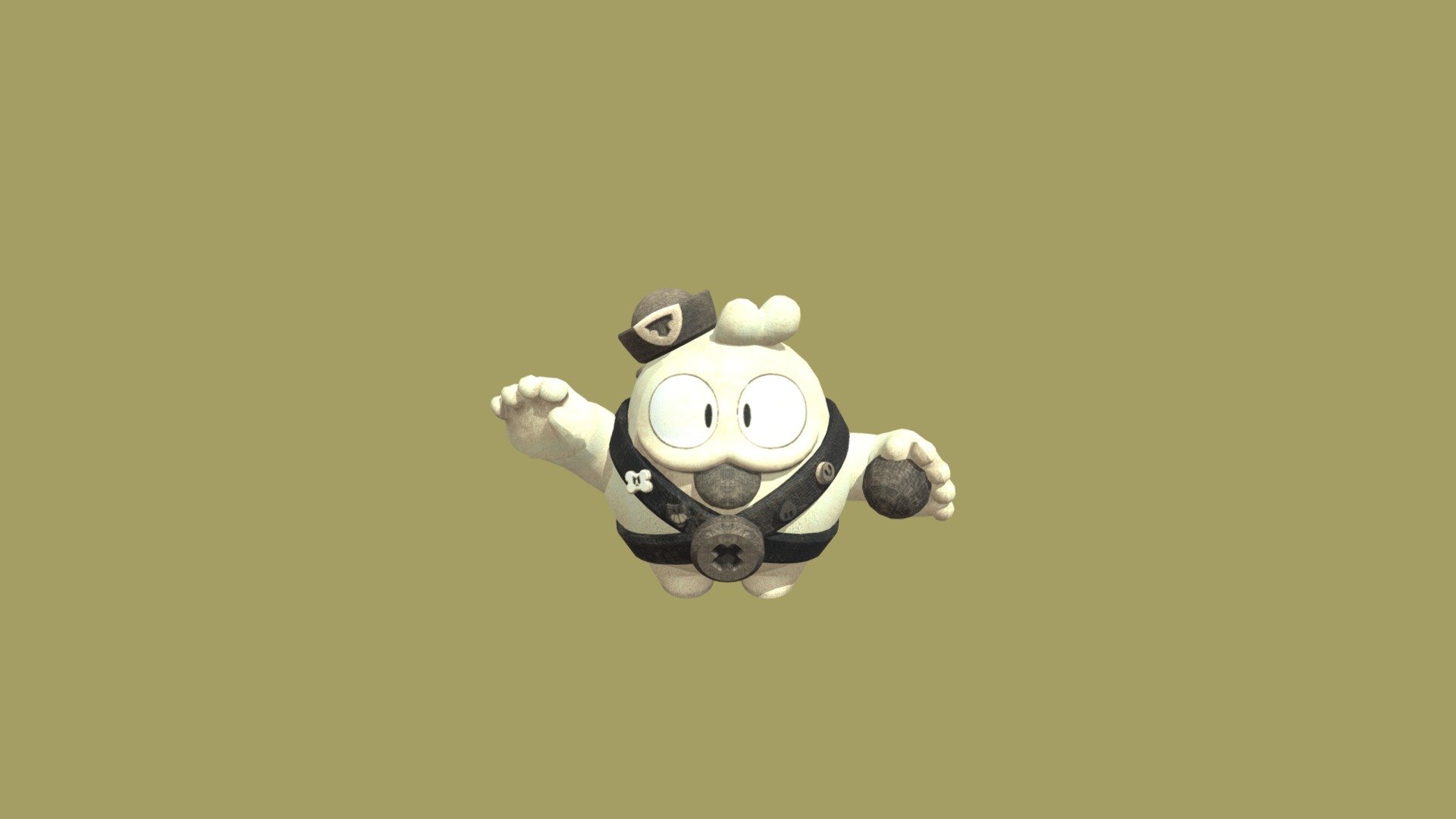 Posed Squeak Old Style Brawl Stars Free 3D model by Onilak24 [6bfea08]