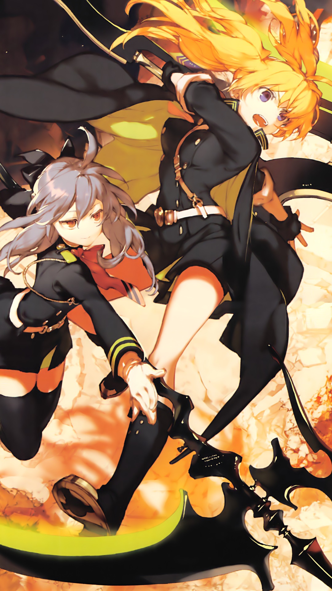 Owari no Seraph Shinoa Hiragi Mitsuba Sangu.Magic THL W300 wallpaper 1080×1920