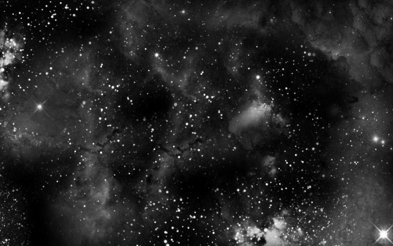 black and white galaxy stars