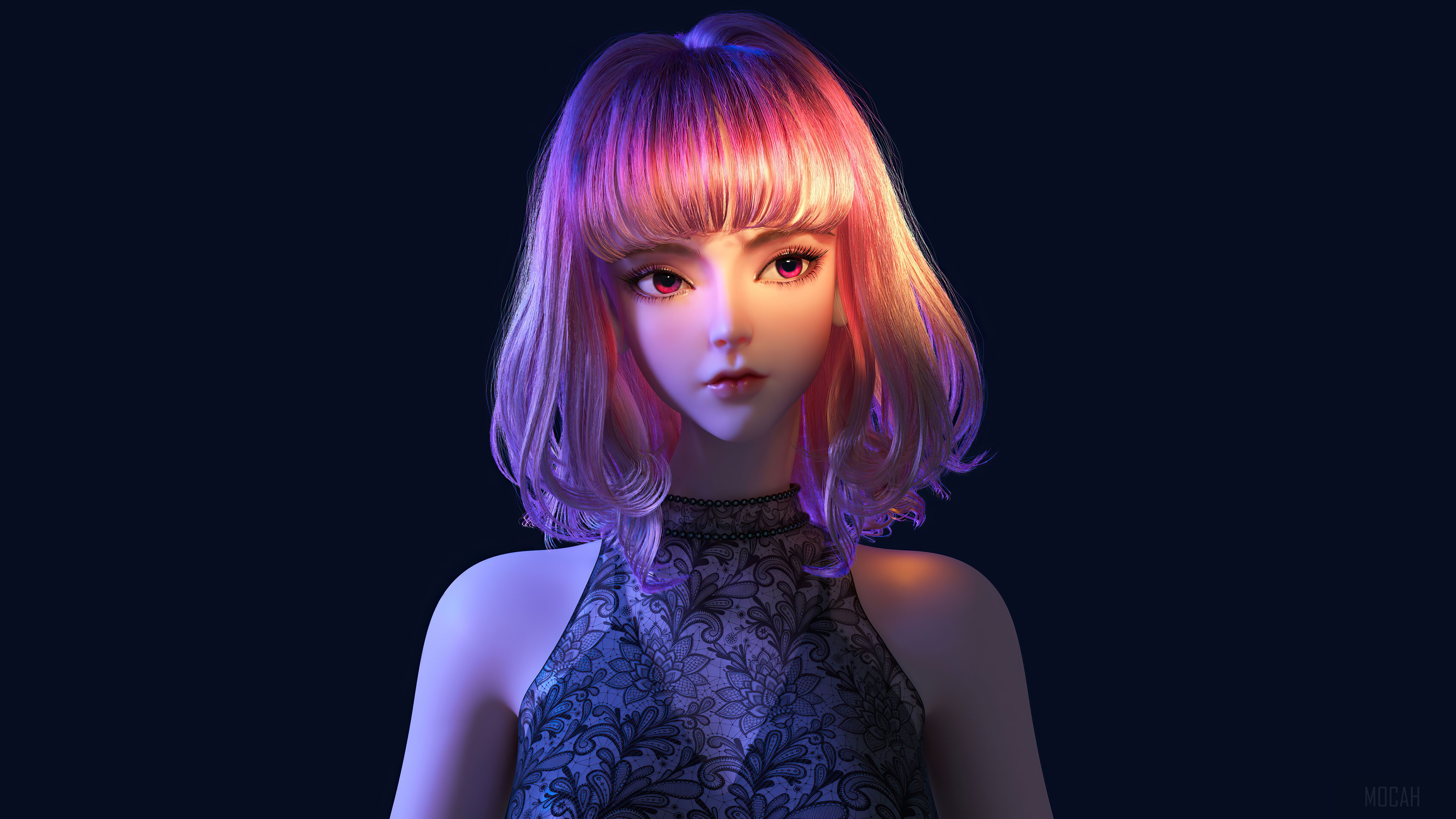 Beautiful, Anime, Anime Girls, Pink Hair, Digital Art 4k wallpaper. Mocah HD Wallpaper