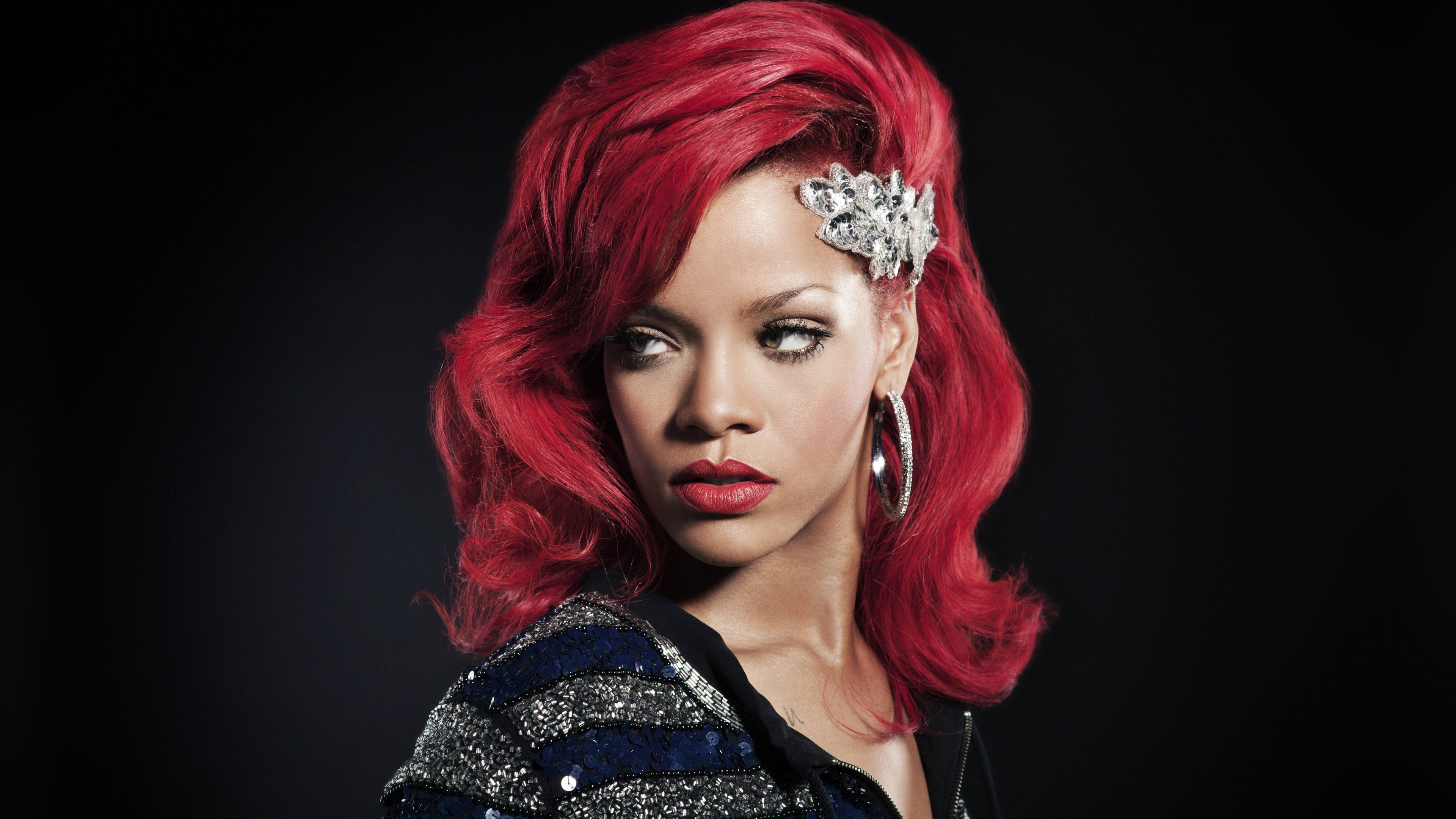Download 3840x2160 wallpaper rihanna, colored hair, red, 4k, uhd 16: widescreen, 3840x2160 HD image, background, 14959