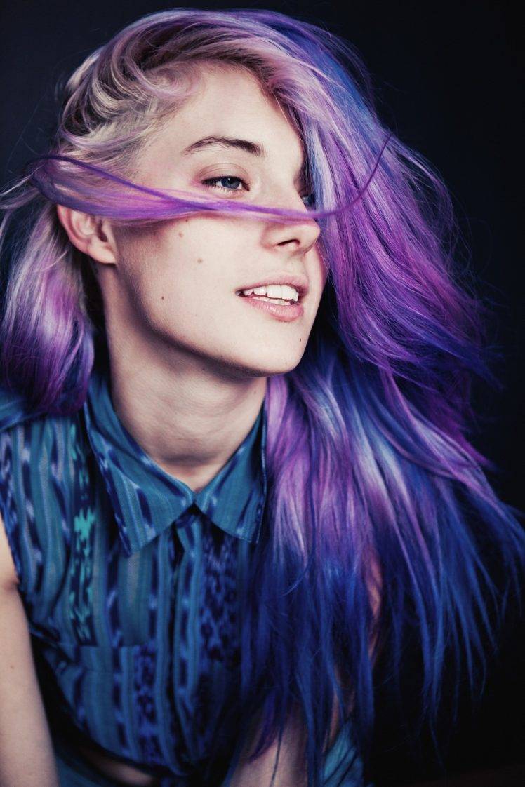 Purple Hair Wallpaper Free Purple Hair Background